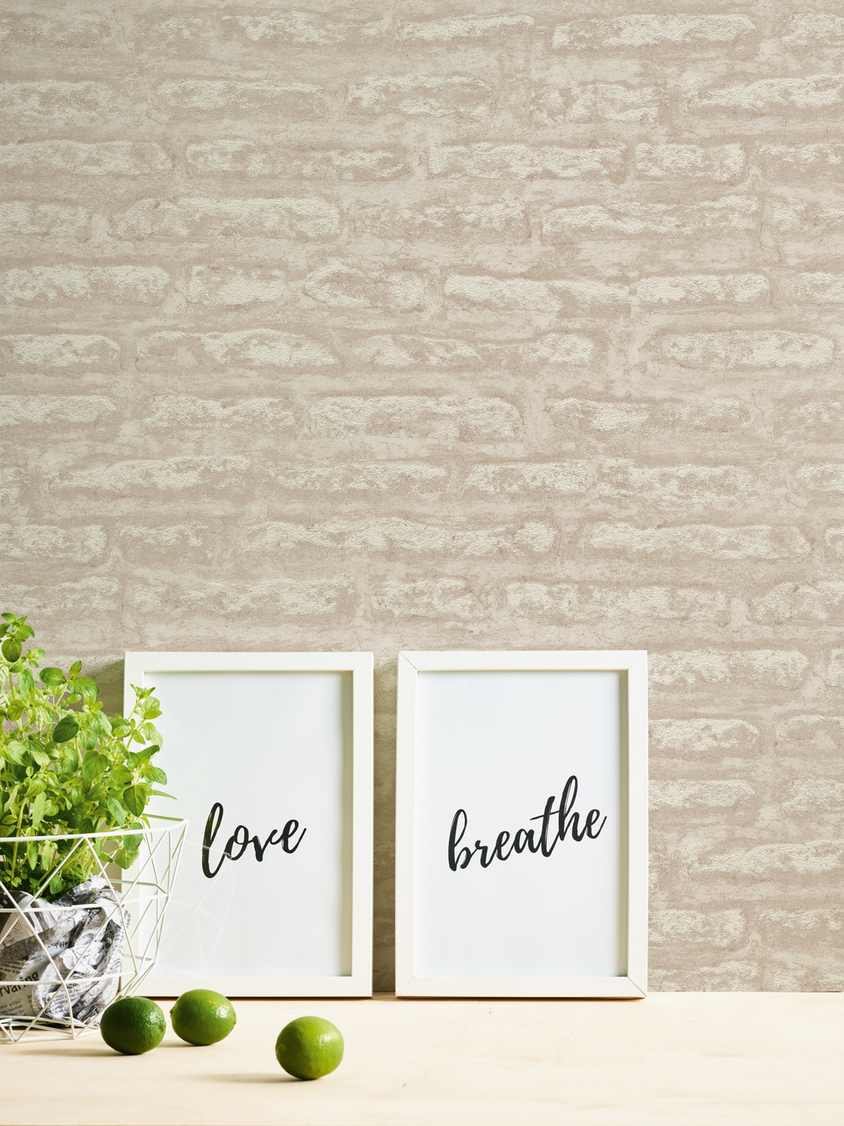 Papier peint Pierre Stone grège - Attractive 2 d'A.S. Création AMB2 | Réf. AS-390271