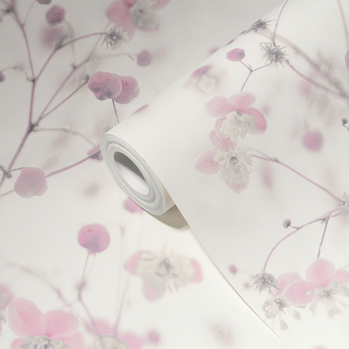 Papier peint Branche Fleurie Harmonie rose  - Pintwalls d'A.S. Création | Réf. AS-387264