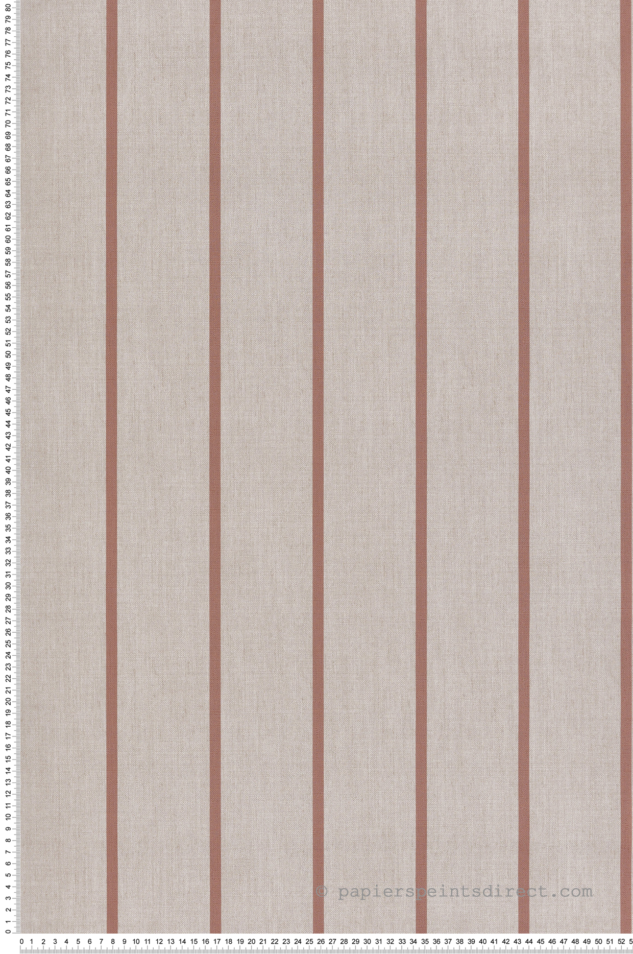 Papier peint Rayures Textiles terracotta - Stripes & Checks de Montecolino | Réf. MC-ST38464