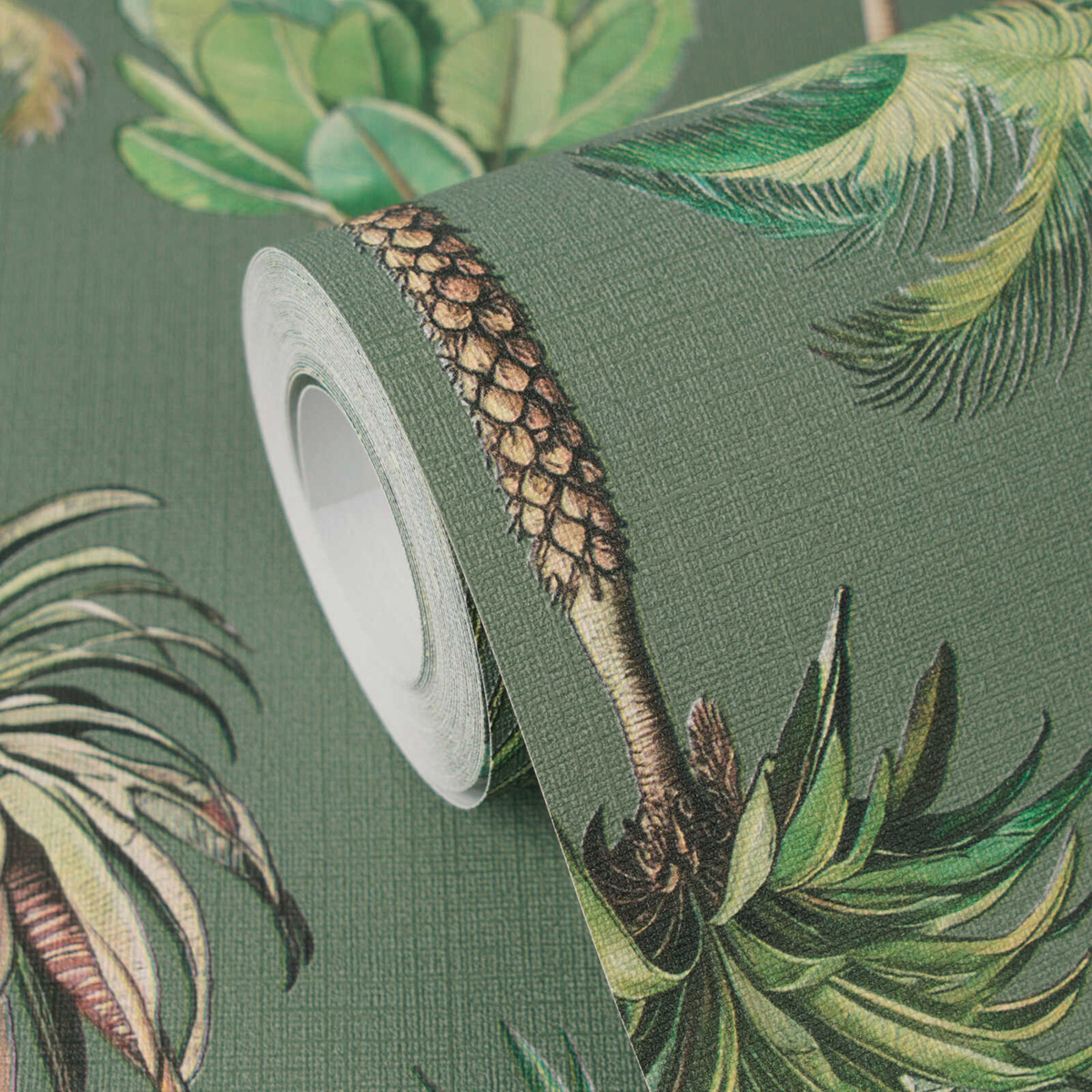 Papier peint Palmier Oasis vert sauge - Pintwalls 3 d'A.S. Création ZOOM | Réf. AS-791712