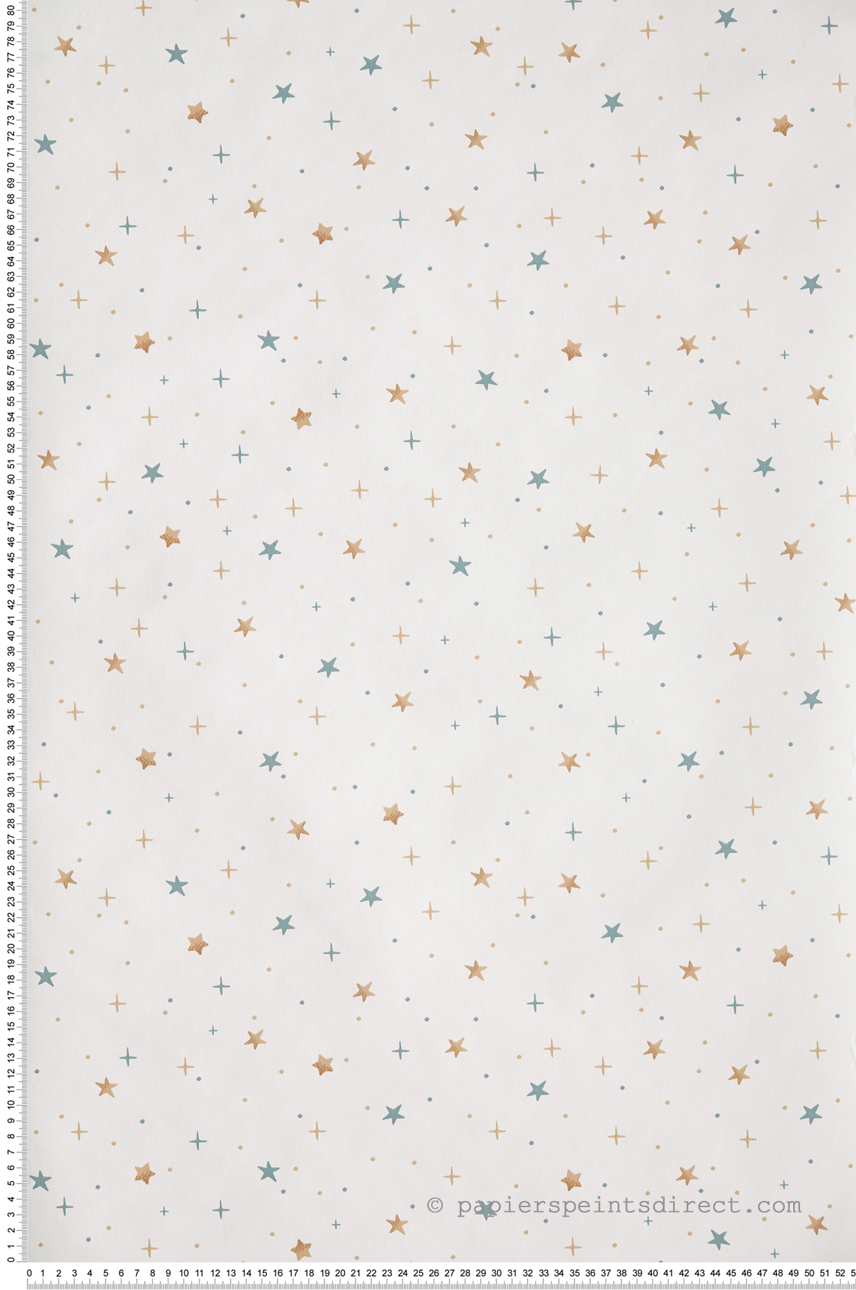 Papier peint Etoile Stars in your eyes beige bleu - Our Planet de Casélio | Réf. OUP101926019