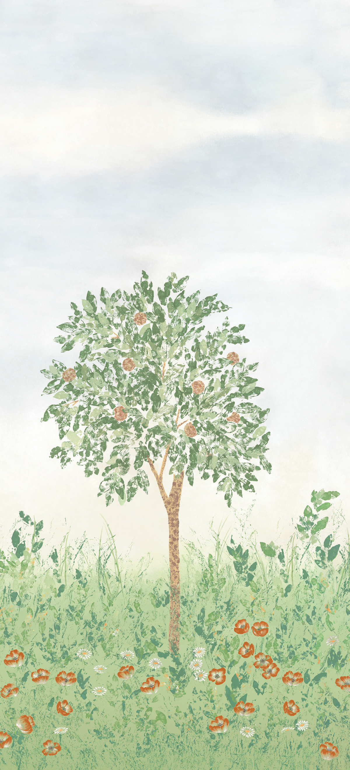 Papier peint panoramique Arbre Fresco Naturel B - 4/5/6 - Isidore Leroy