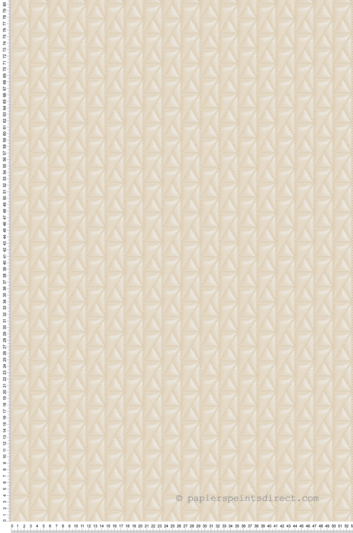 Papier peint Matelassé Vanessa crème - Karl Lagerfeld de Montecolino | Réf. MC-37844-1