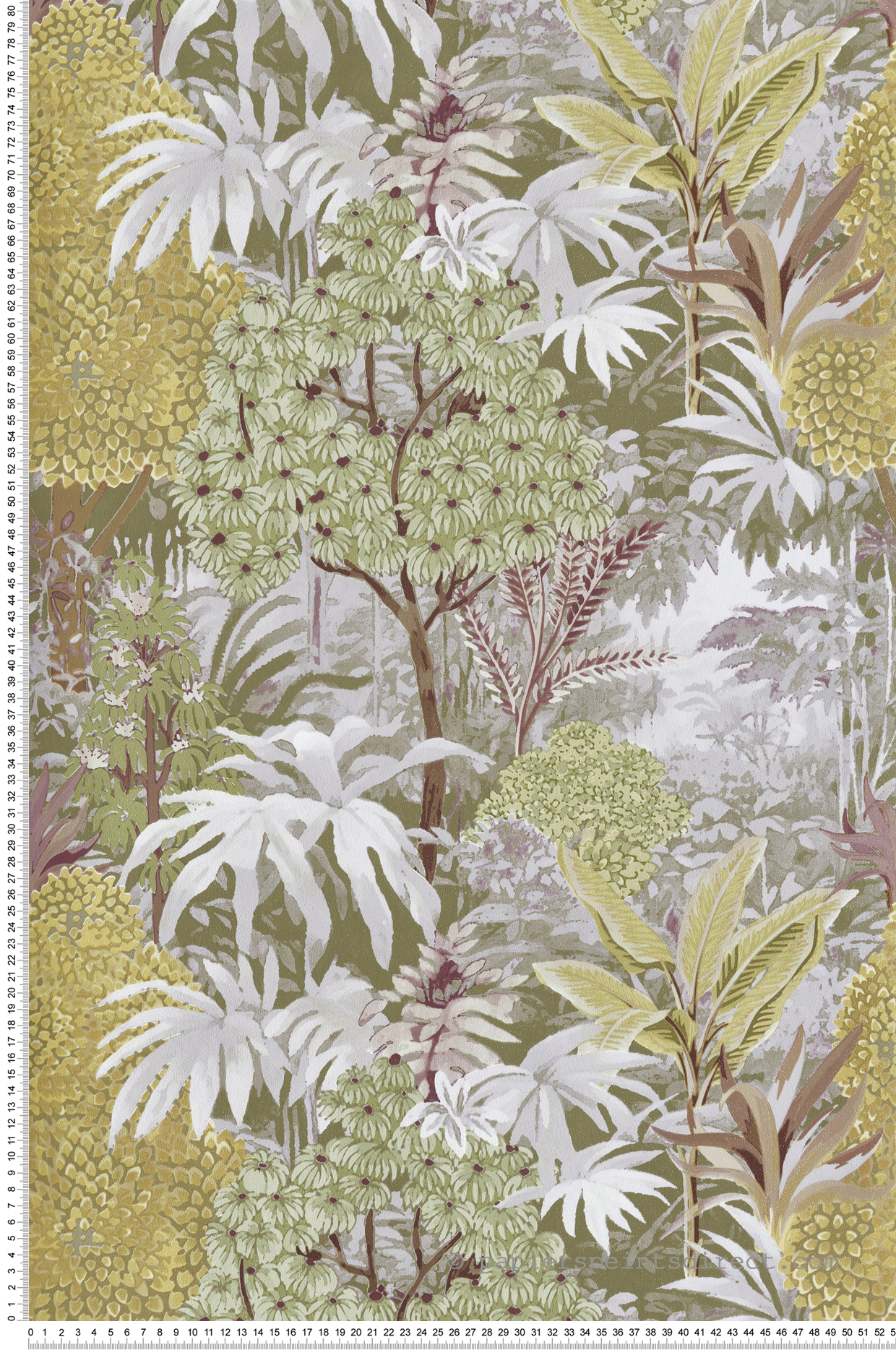 Papier peint Feuillage Artémis vert sauge doré - Maison Paradis de Lutèce | Réf. LTC-MP15501