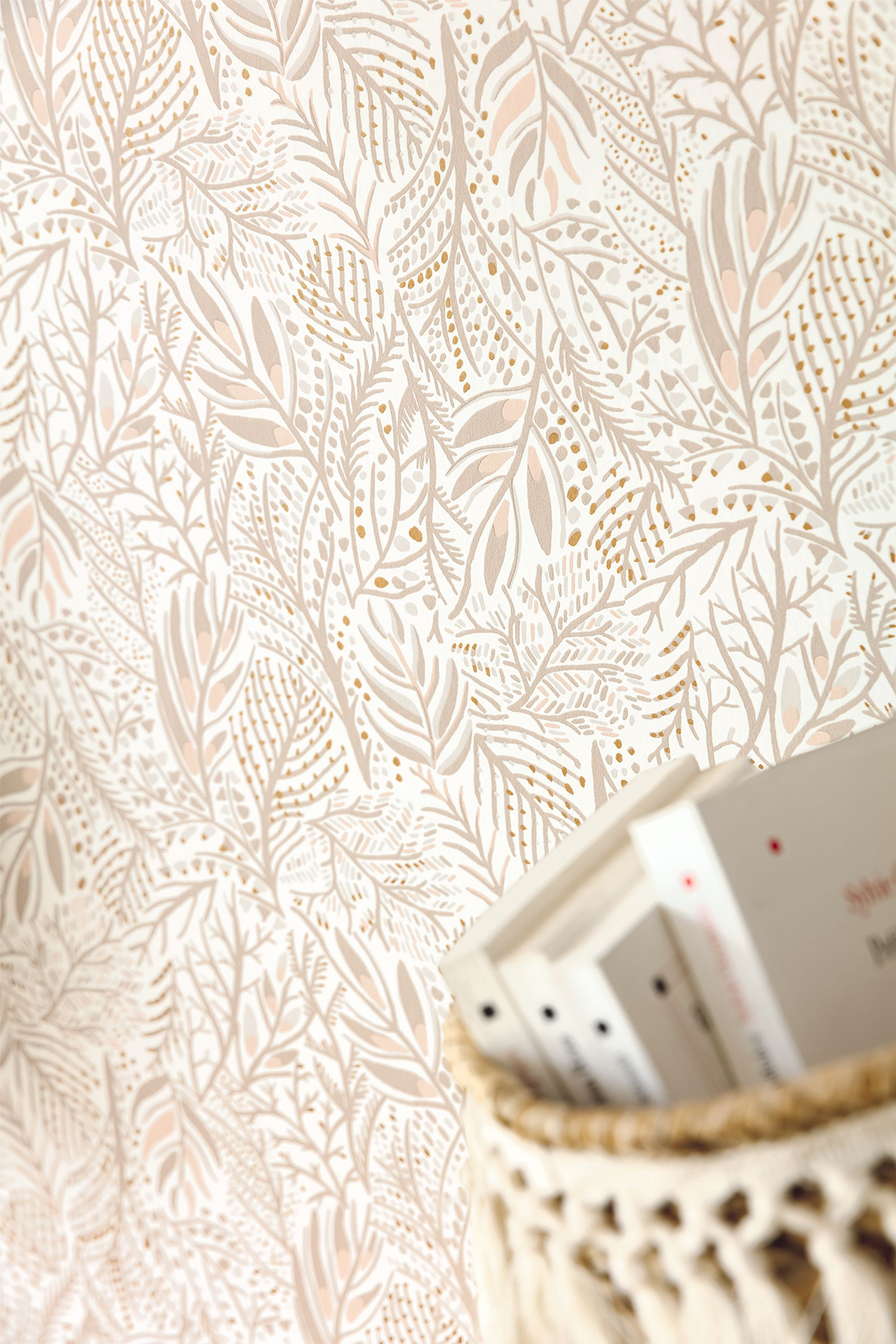 Papier peint Végétal Jade beige - Essentiel de Casélio AMB2 | Réf. ETL103101001