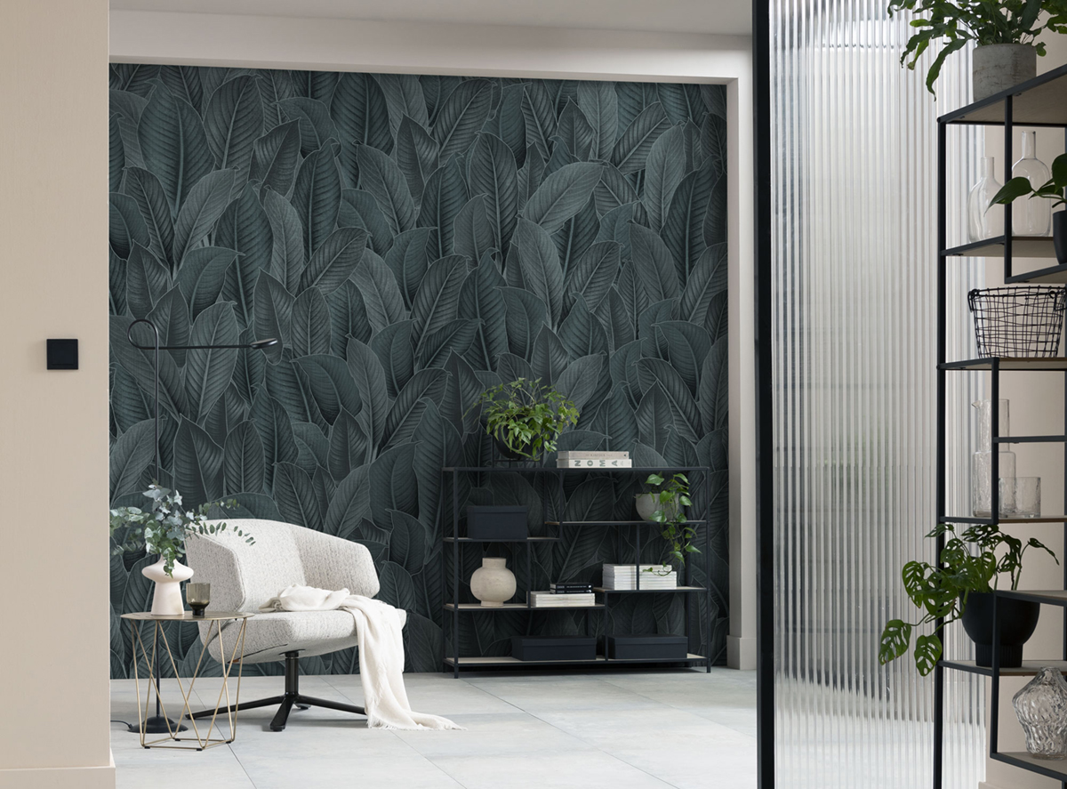 Papier peint panoramique Bain de Feuilles - Papier peint Komar Pure 2