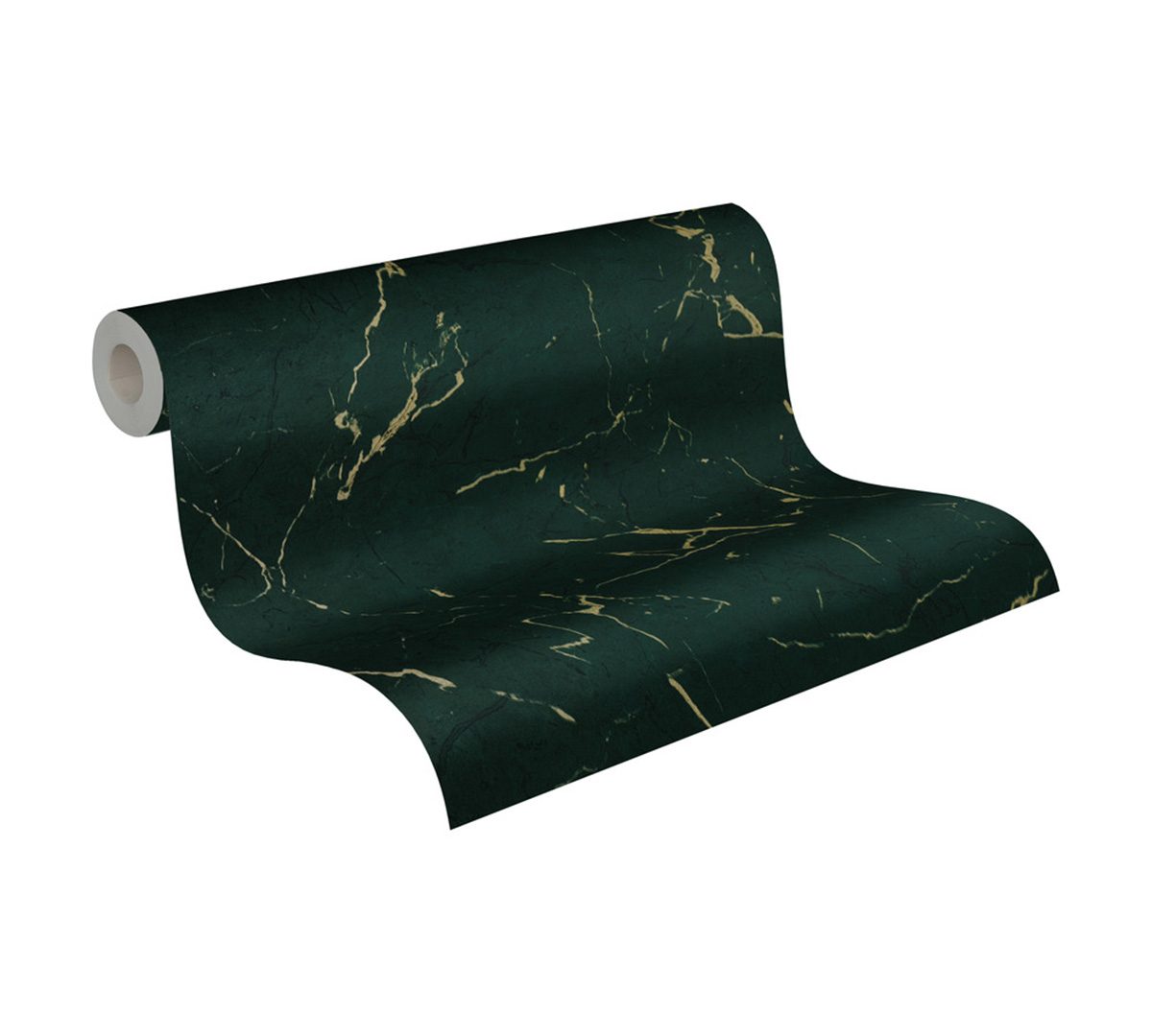 Papier peint Marbre Brillant vert - Elements 2 d'A.S. Création ROLL | Réf. AS-378555