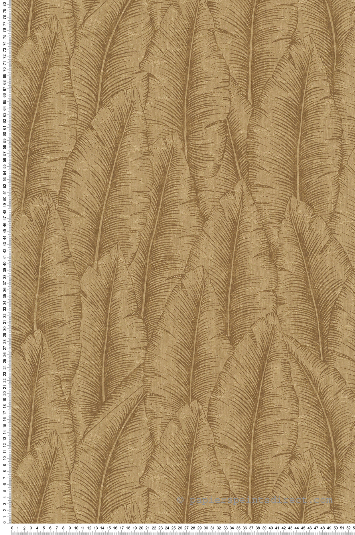 Papier peint Feuillage Jungle beige - Santal de Montecolino | Réf. MC-CU3205