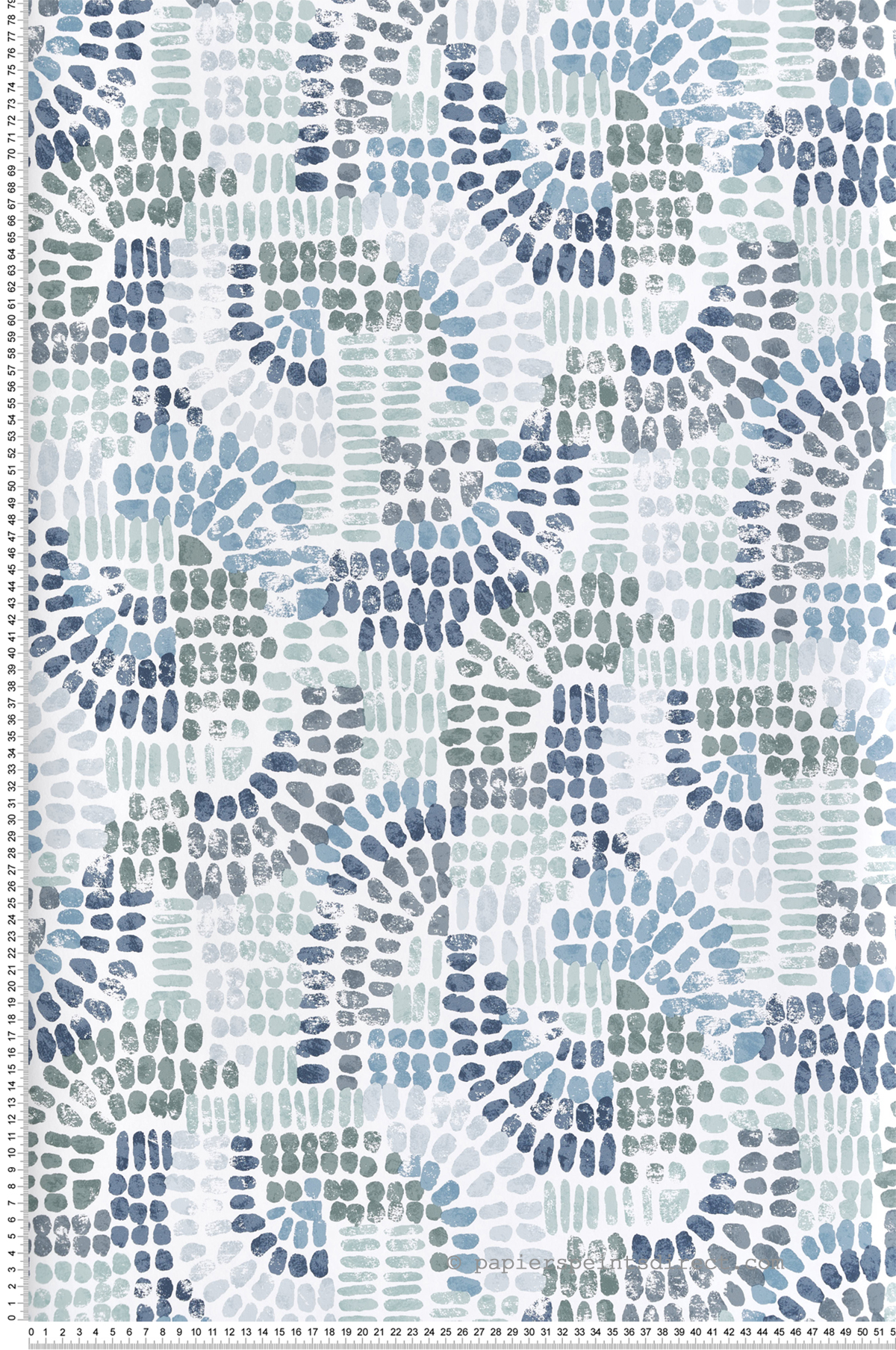 Papier peint Empreinte Wanderer bleu - Harmony de Lutèce | Réf. LTC-FD27215