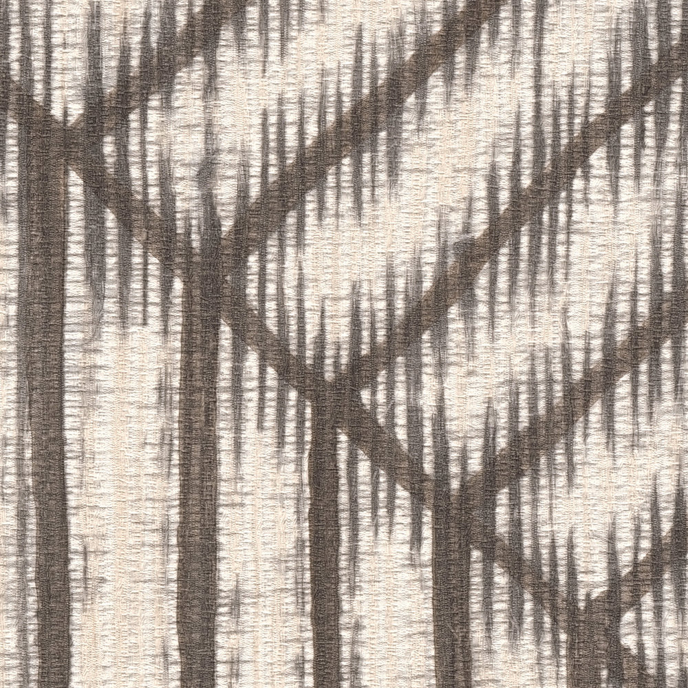 Papier peint Géométrie Nature Normade chocolat - Abaca de Lutèce | Réf. LTC-51232318