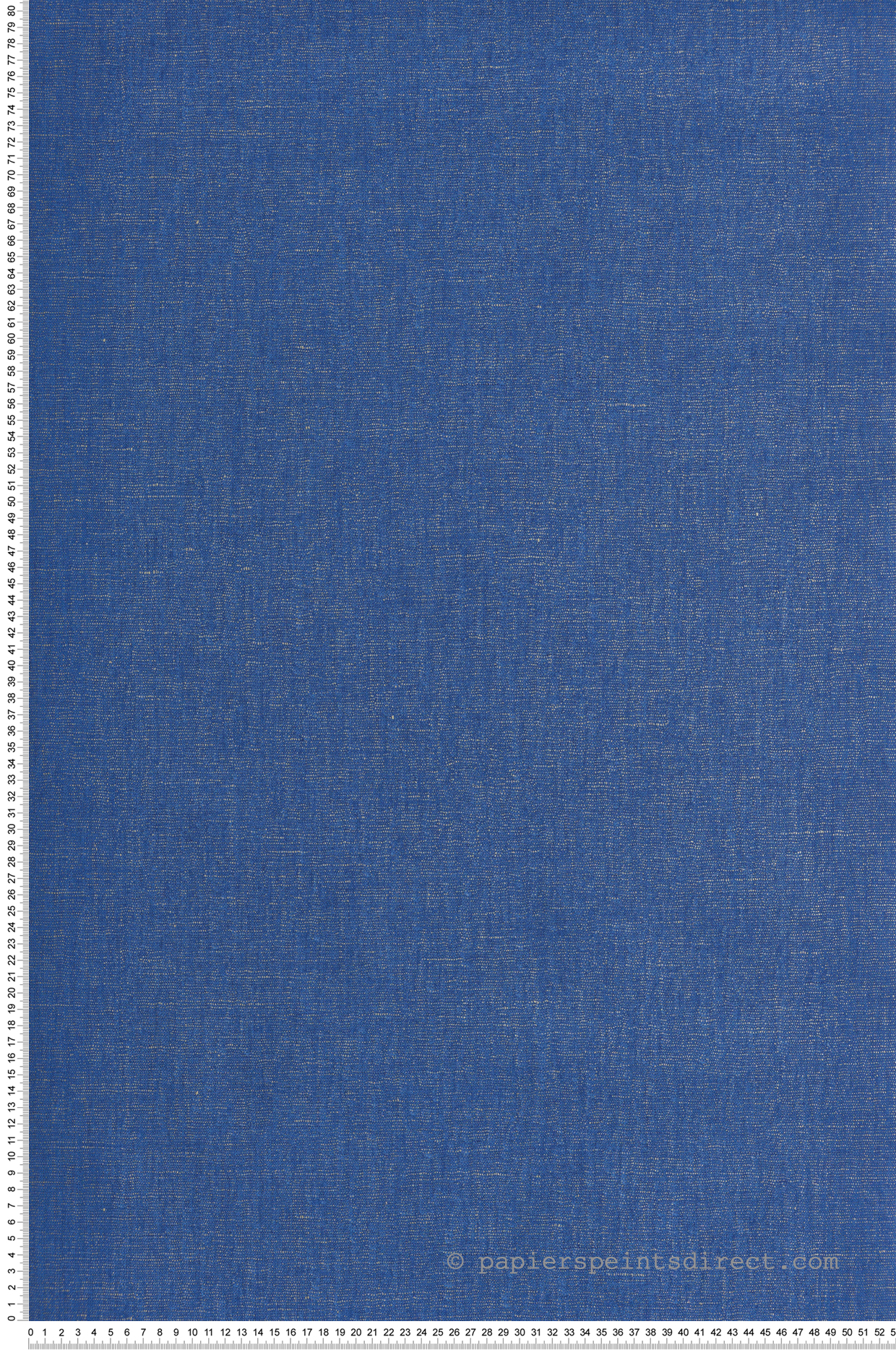Papier peint Uni Lin bleu électrique doré - Elégance de Casélio | Réf. ELC103236629