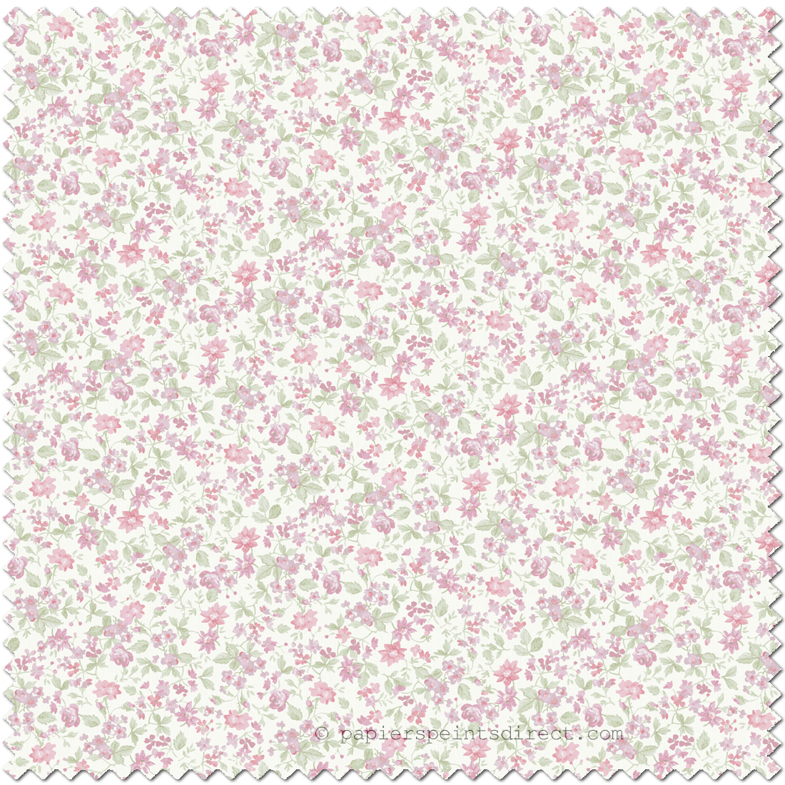 Tissu Fleurs Sauvages Madeline rose - Alice et Rose de Lutèce | Réf. LTC-VI83501F