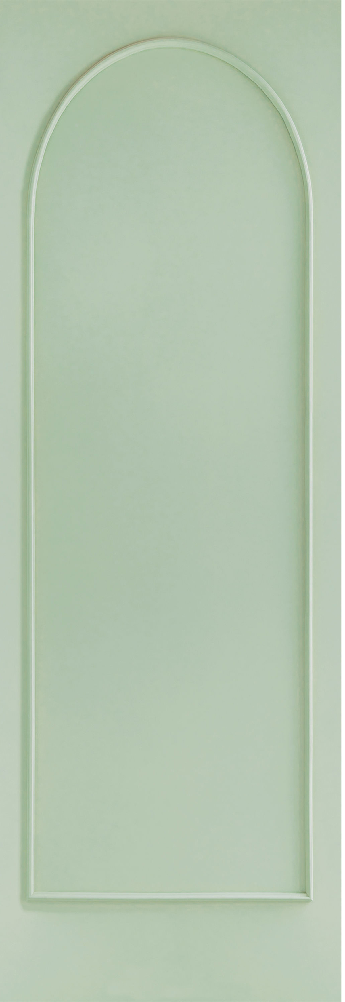 Papier peint panoramique Arche en Moulure vert L 106X310 - Reliefs de Casélio | Réf. RLF106347042