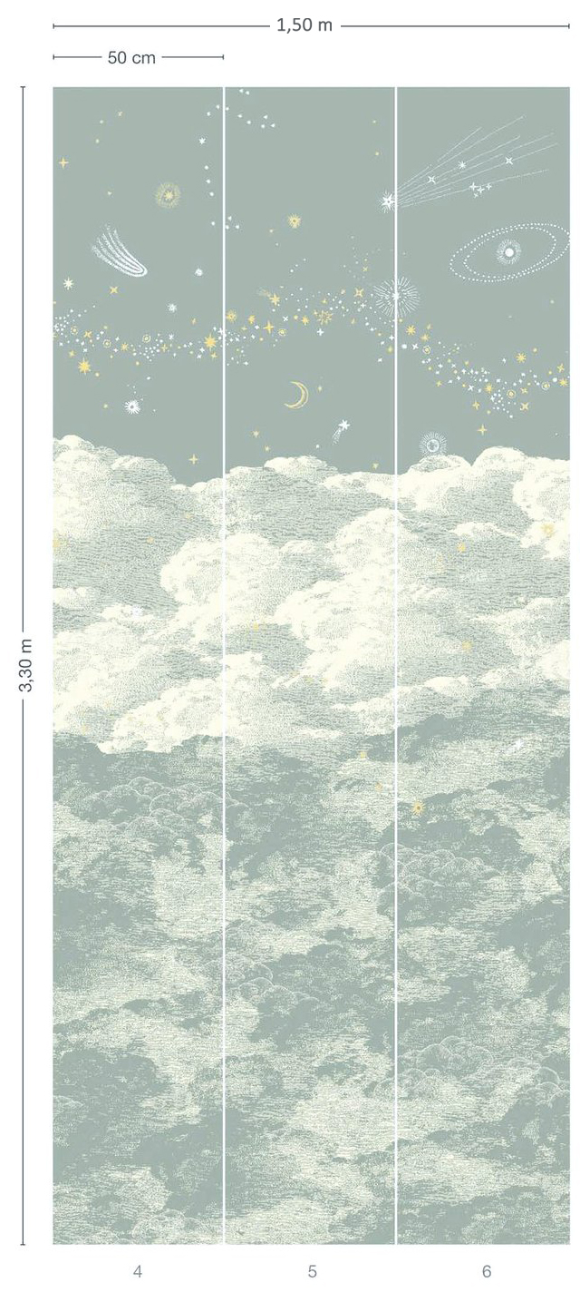 Papier peint panoramique Cosmos Jour - 4/5/6 - Isidore Leroy