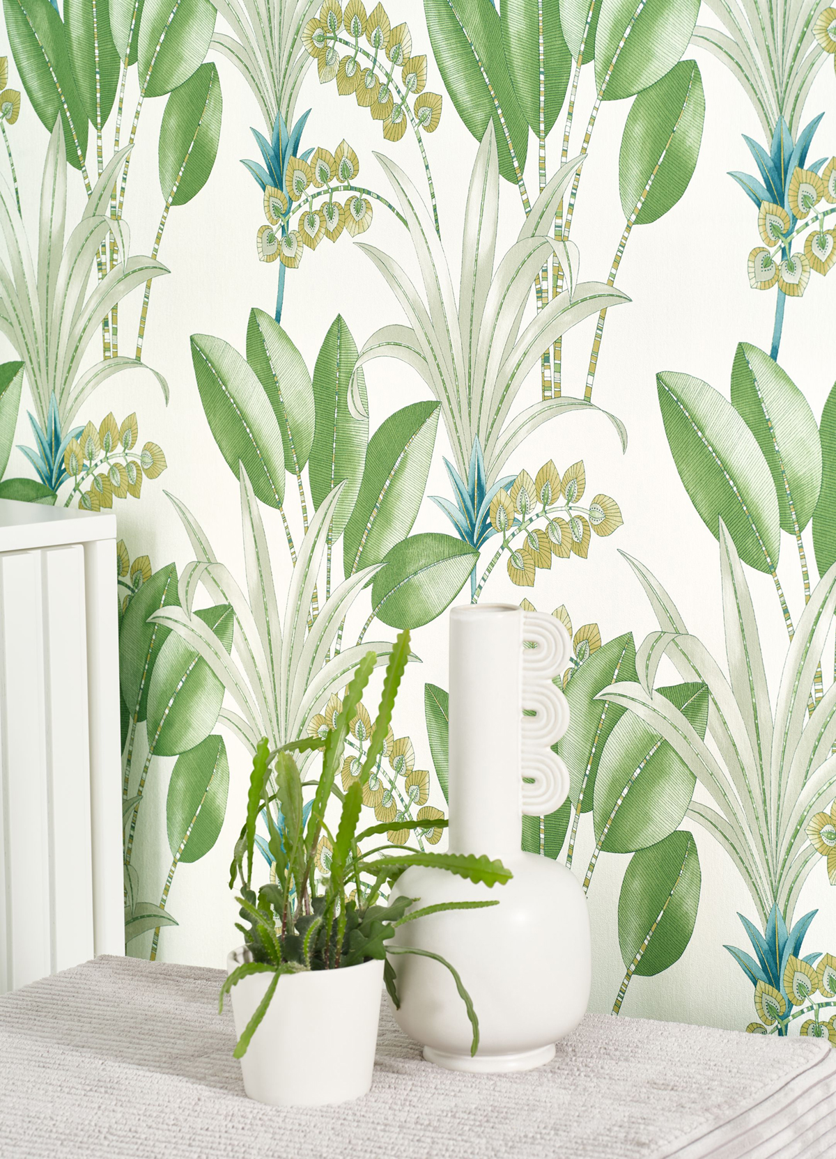 Papier peint Jungle Palma vert bleu - Nicaragua de Casadéco AMB2 | Réf. NICA86417353