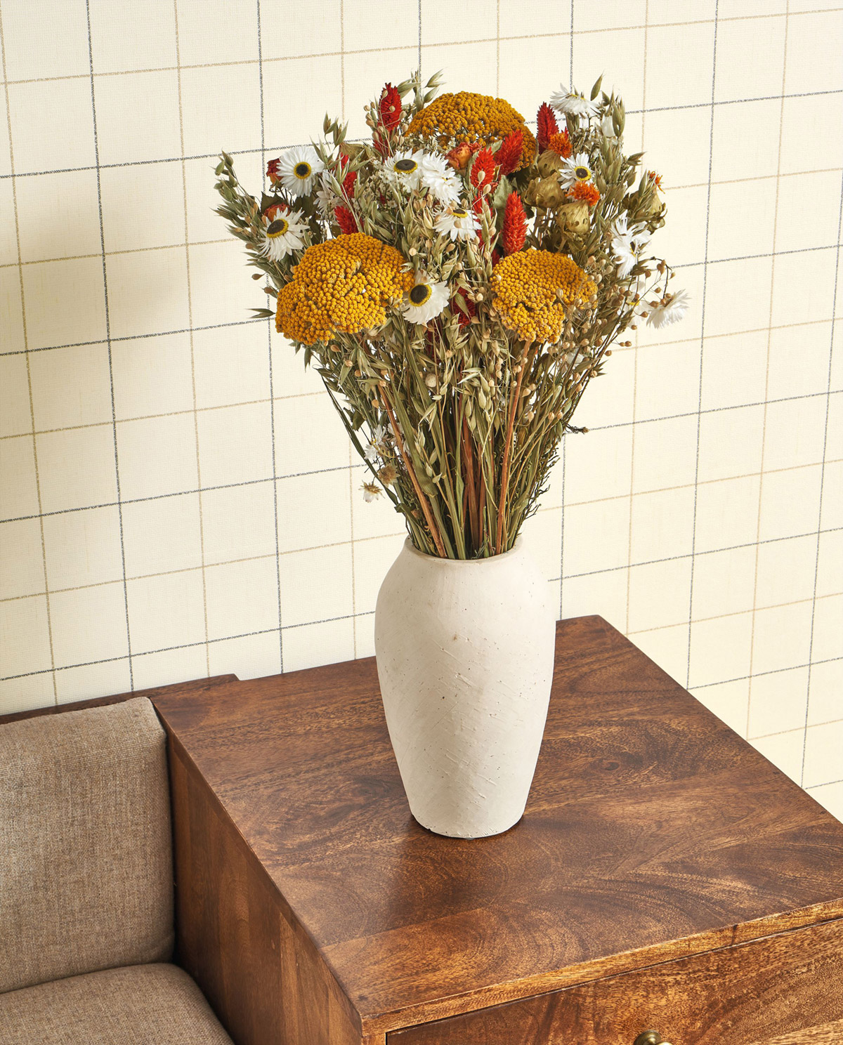 Papier peint Carreaux Scandinave Liam beige - Carnaby Street de Casadéco | Réf. CARN200510142