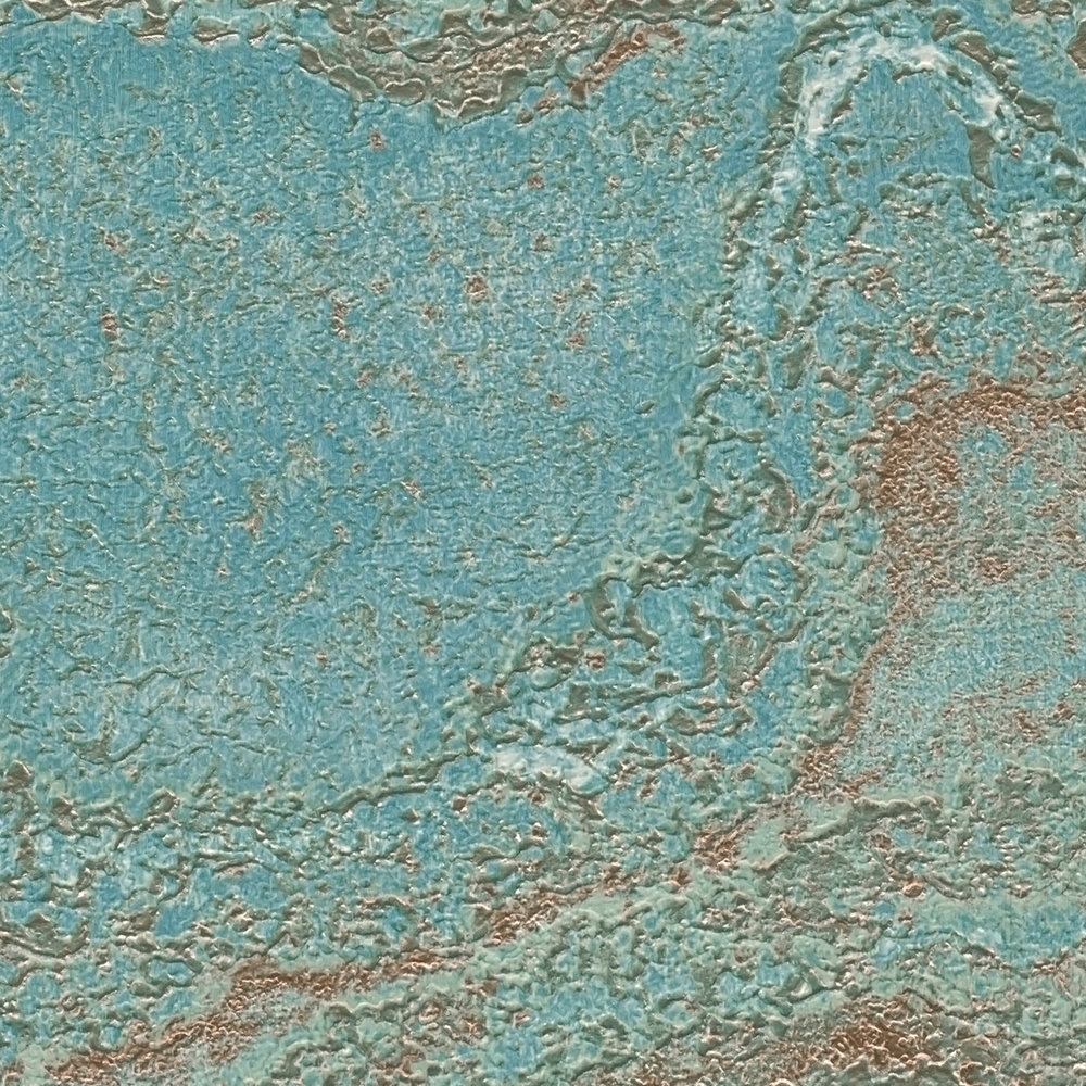 Papier peint Pierre Précieuse Métallisé bleu doré - Stories of Life d'A.S. Création AMB3 | Réf. AS-396591