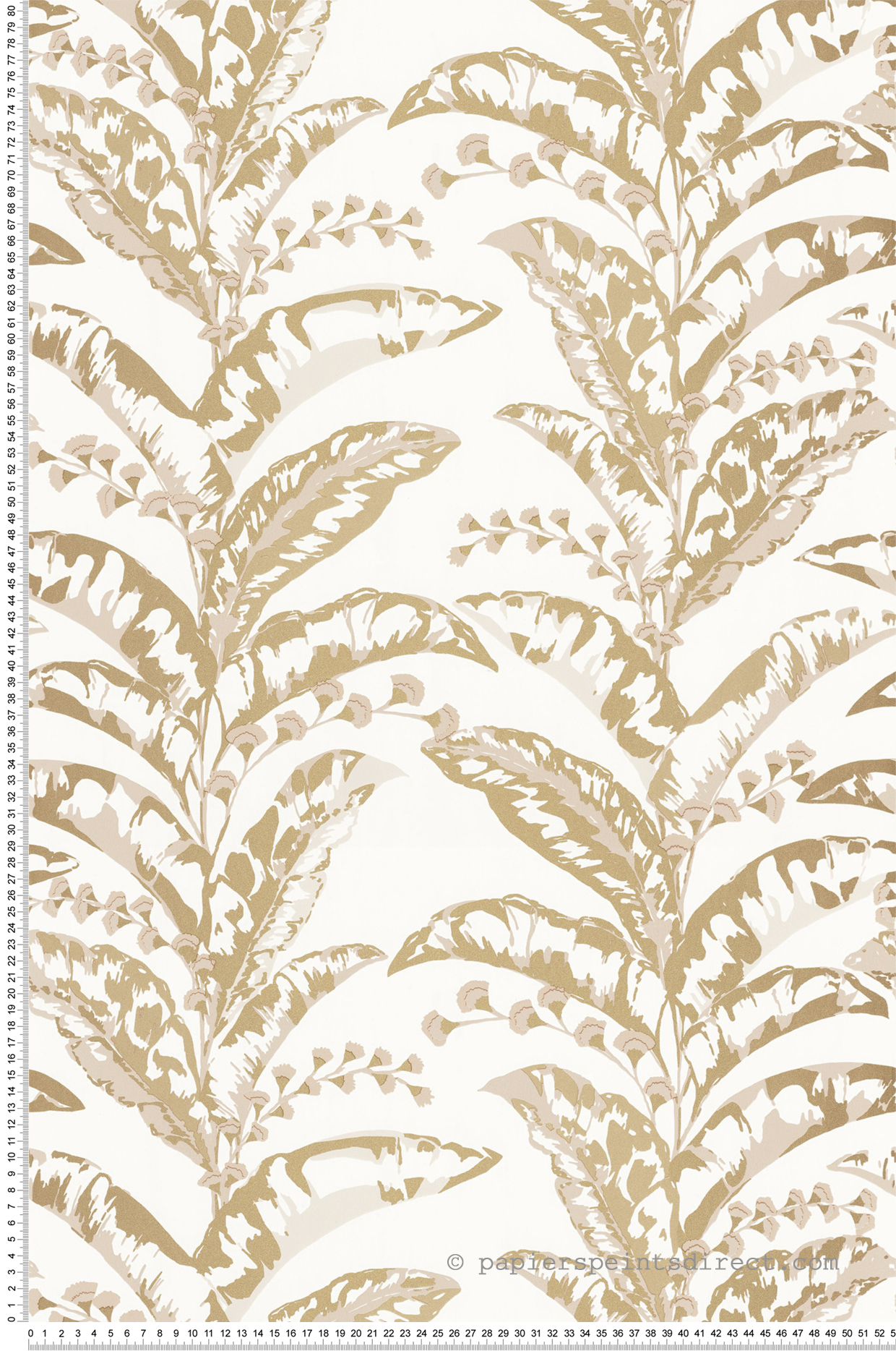 Papier peint Fleurs Epopée doré - L'escapade de Casélio | Réf. EPA102331235