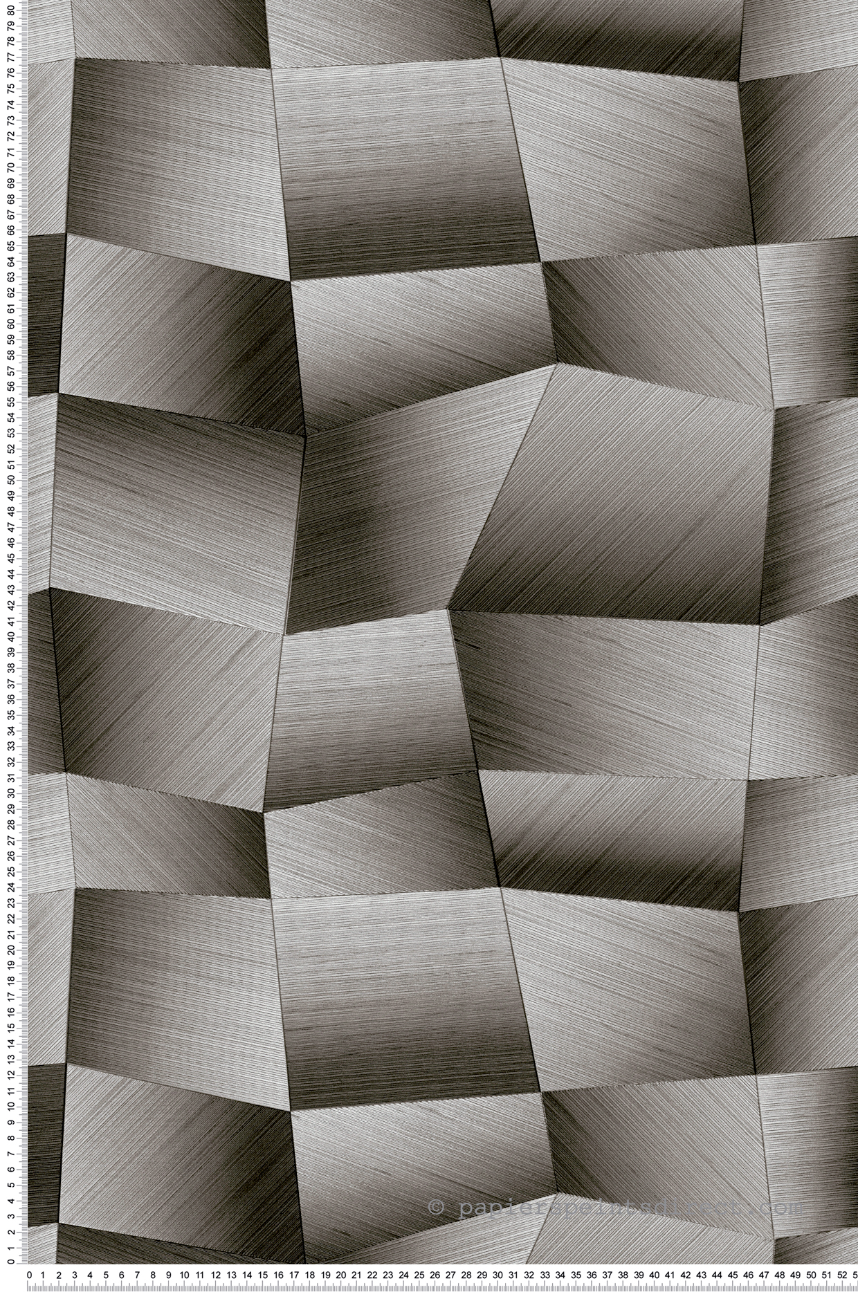 Papier peint Panneaux Géométriques Métal argenté - Vibes & Styles d'A.S. Création | Réf. AS-791975