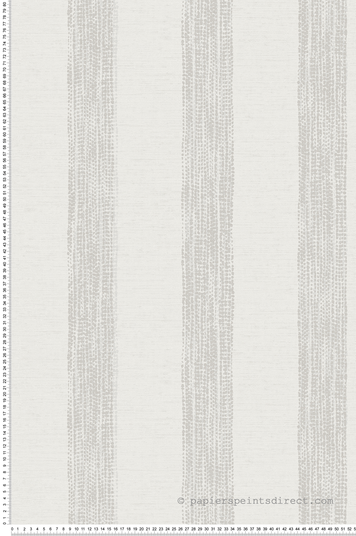 Papier peint Large Rayure Plumetis gris - Aristide de Lutèce | Réf. LTC-487-4