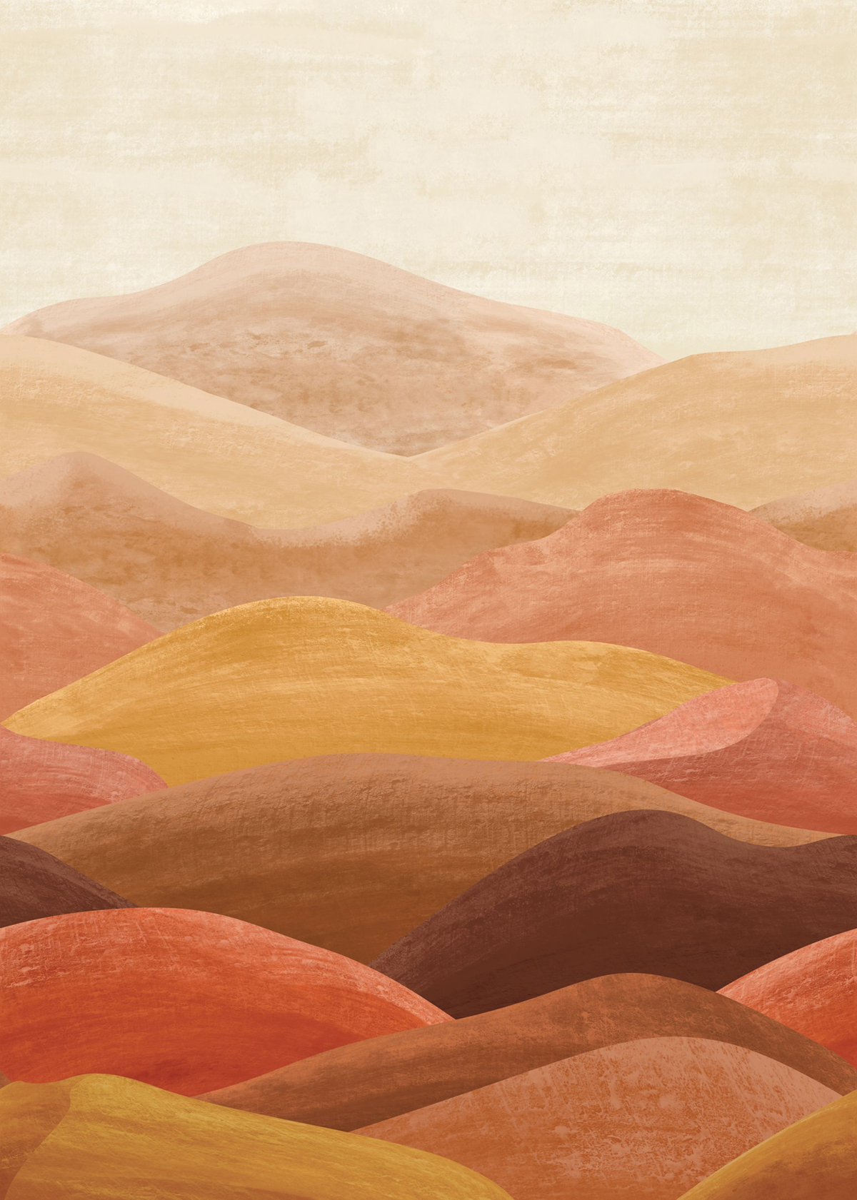 Papier peint panoramique Désert Fairyland orange M Beige 200X280 - Pimp My Wall de Casélio | Réf. PMW104673203