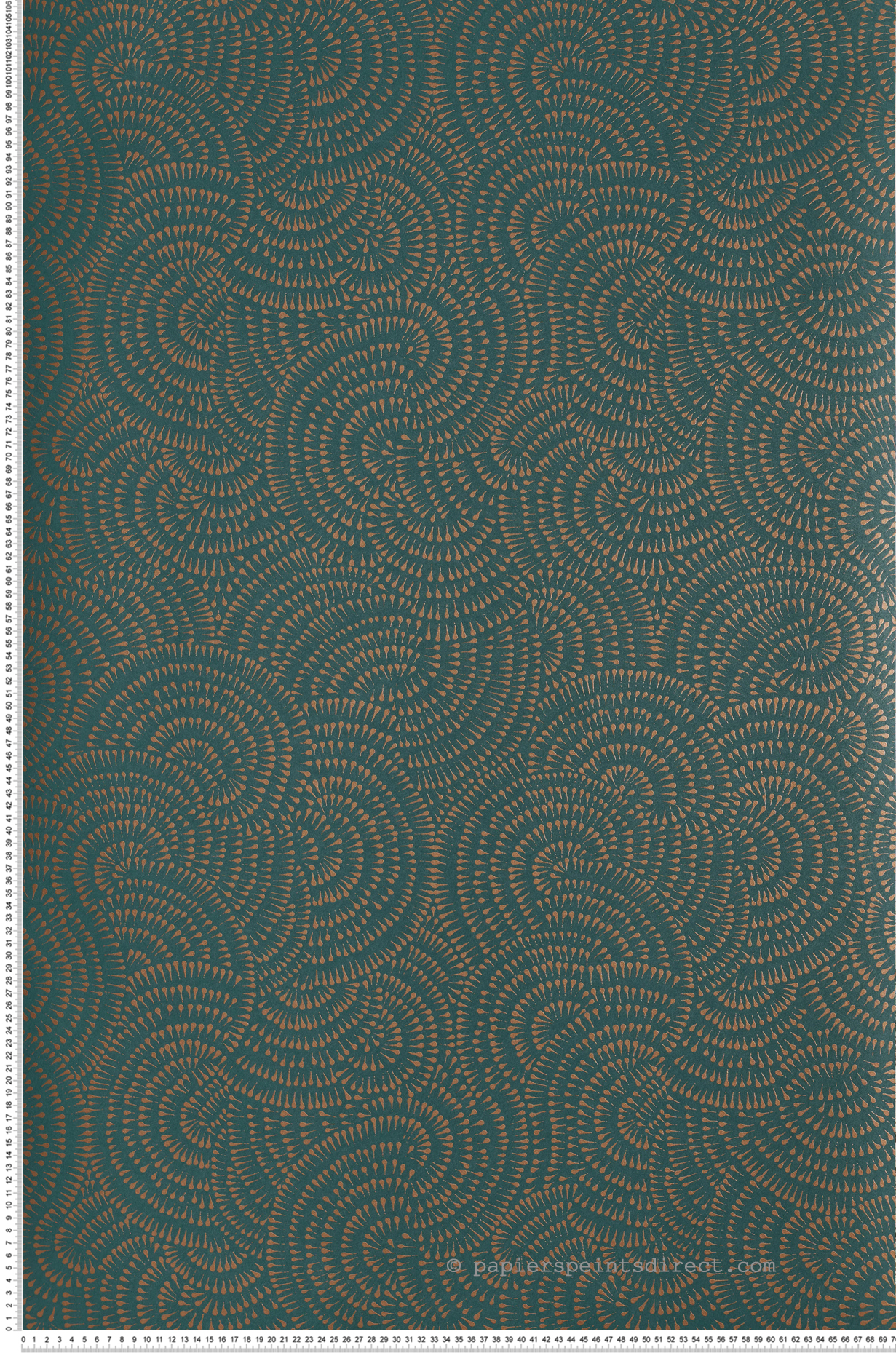 Papier peint Abstrait Cascade vert - Eté Indien de Casamance | Réf. CAS-75122452