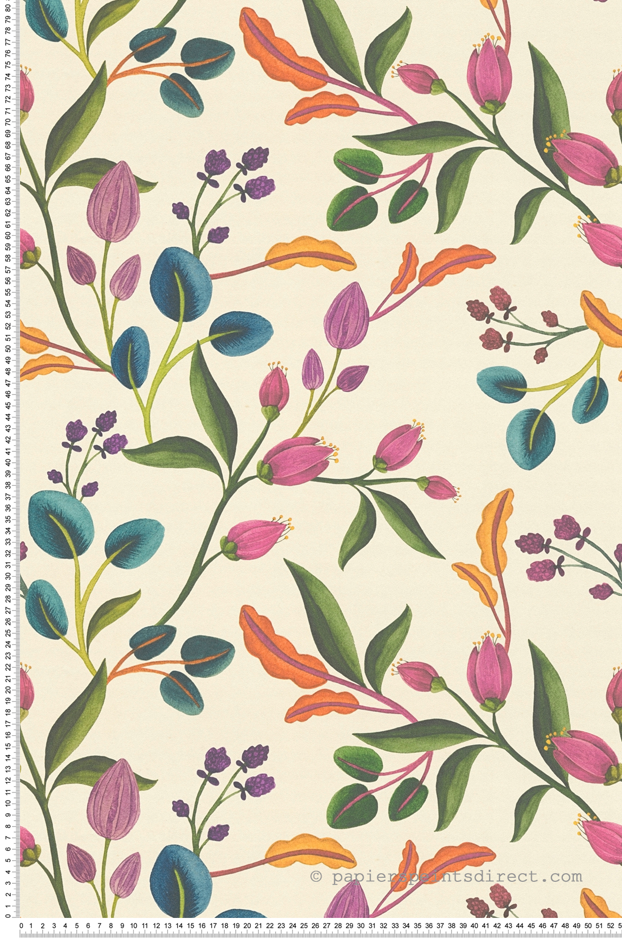 Papier peint Végétaux Originaux multicolore - Anna D'Andrea d'A.S. Création | Réf. AS-782111