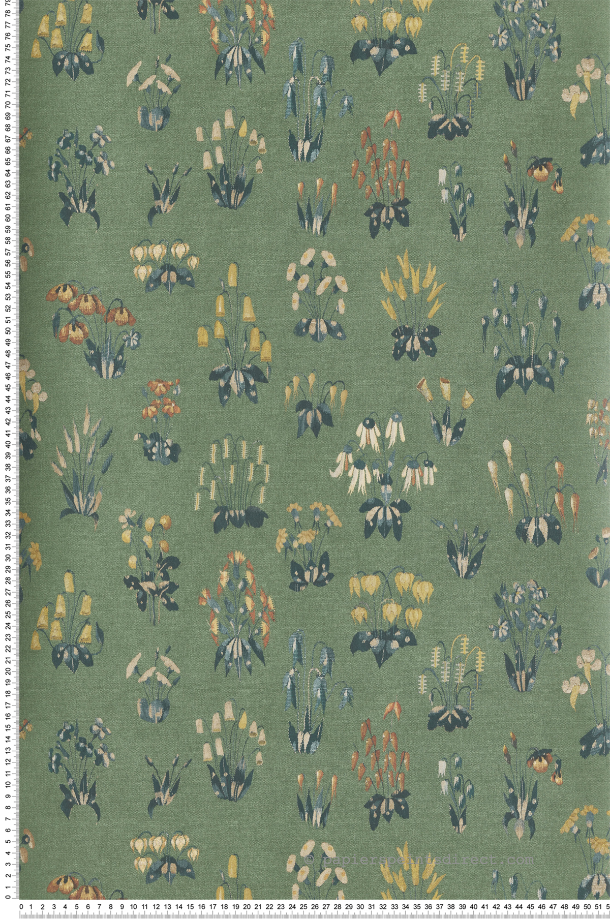 Papier peint fleuri Millefleur Garden - National Trust Papers 2 de Little Greene | Réf. 0260MFGARDE