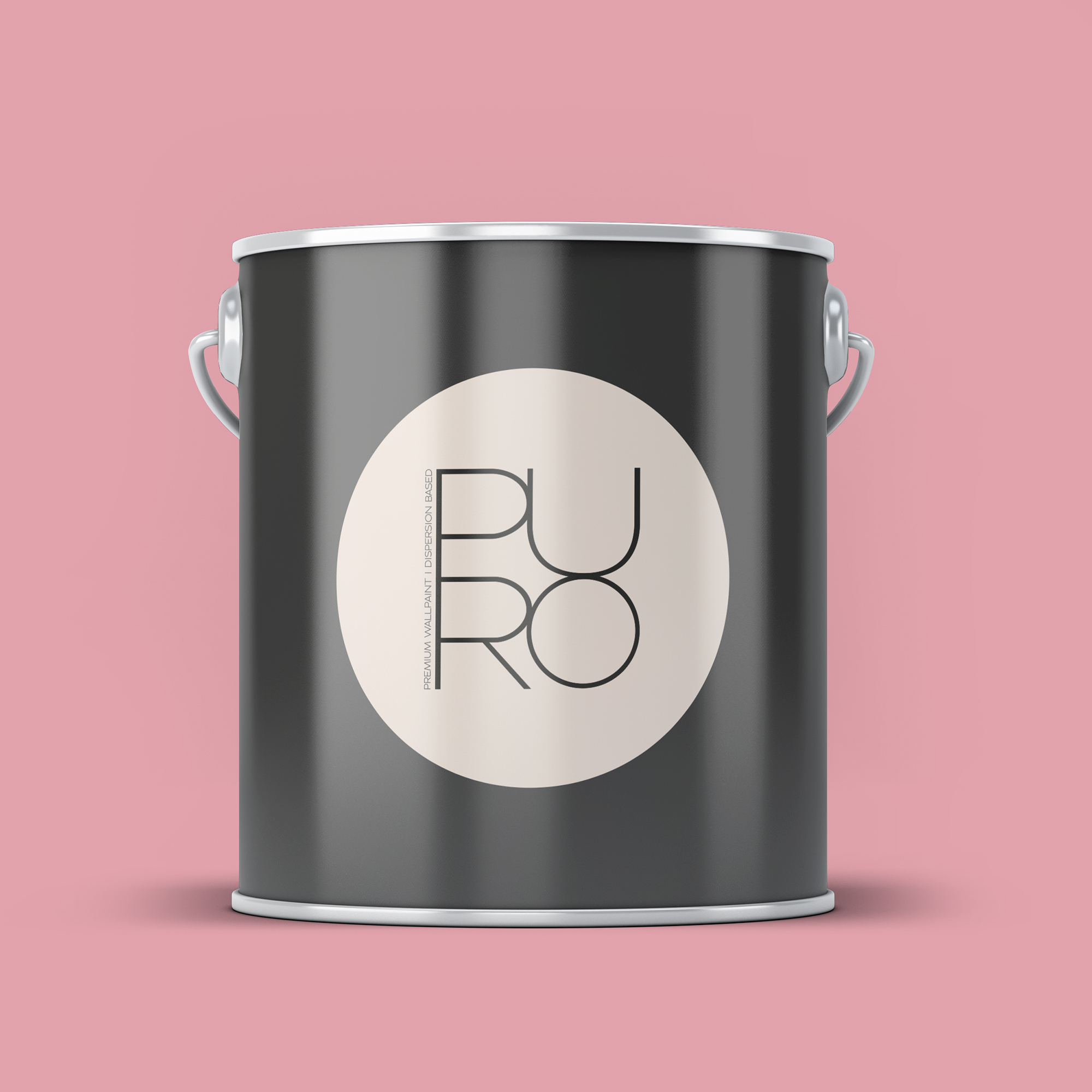 Image d'un pot de 5 litres de peinture Puro rose peachy pink  - c2031