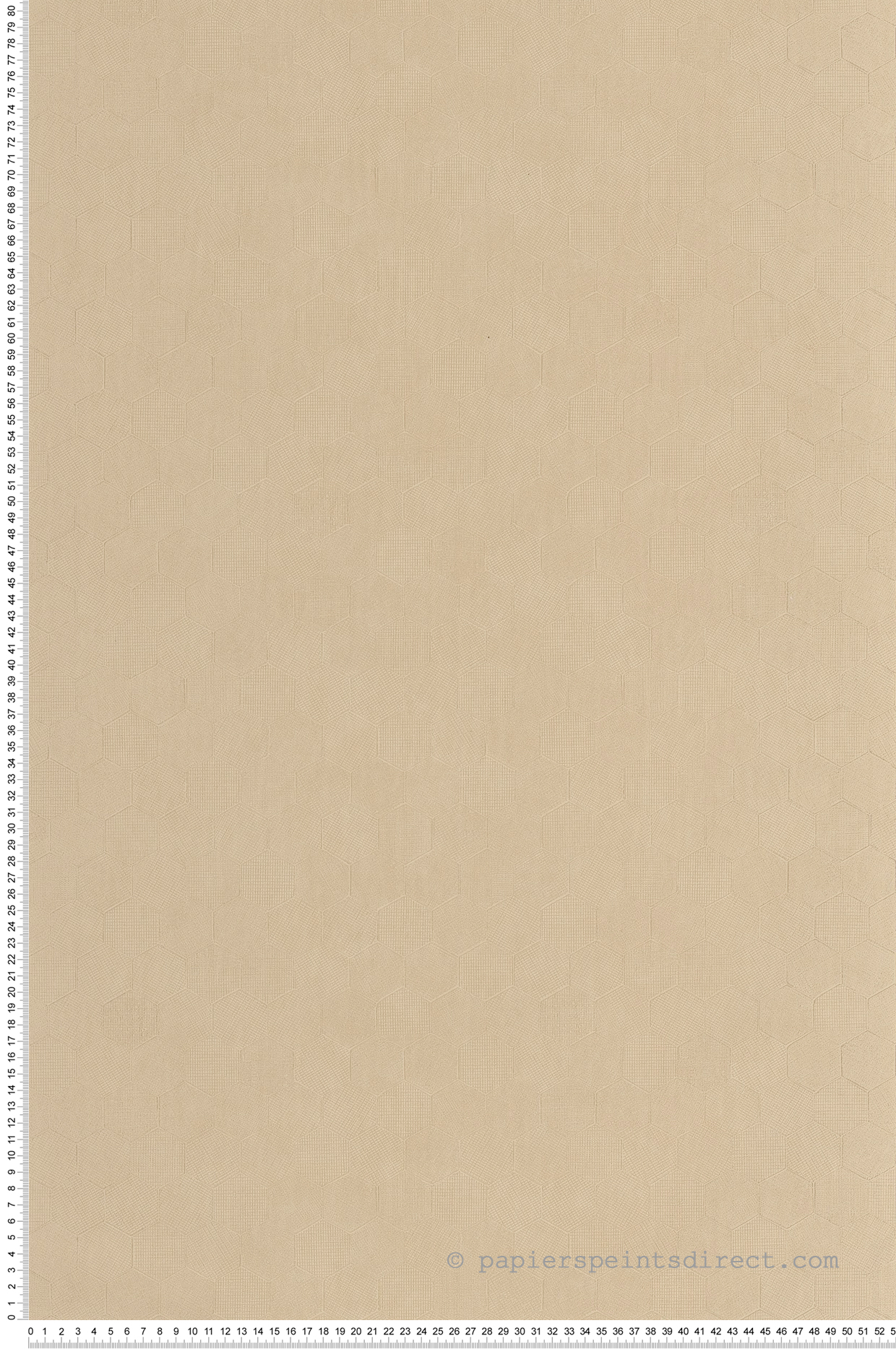 Papier peint Hexagone Meli beige vanille doré - Solaris de Casadéco | Réf. SOLA201911860