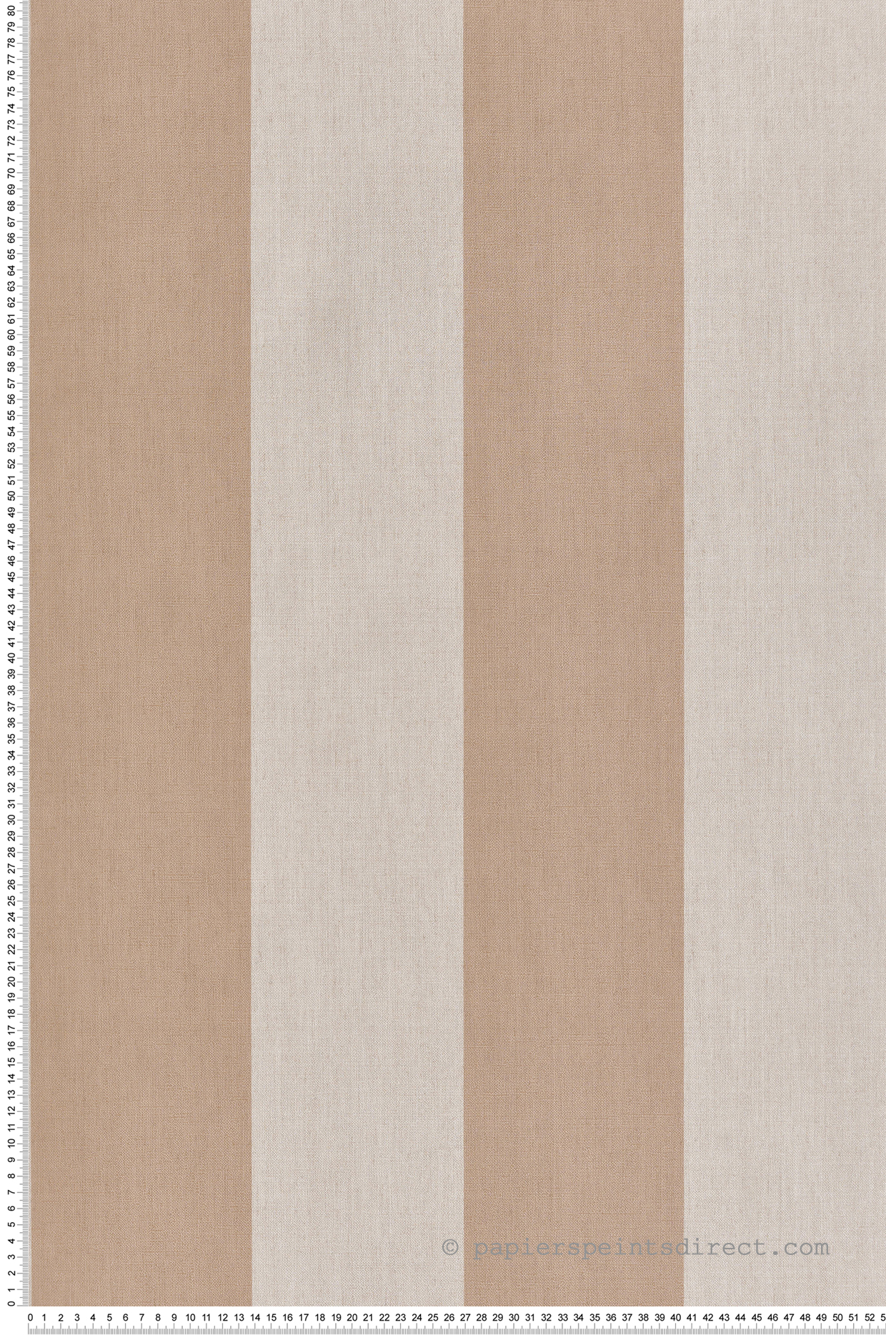 Papier peint Rayures Effet Lin terracotta - Stripes & Checks de Montecolino | Réf. MC-ST38478