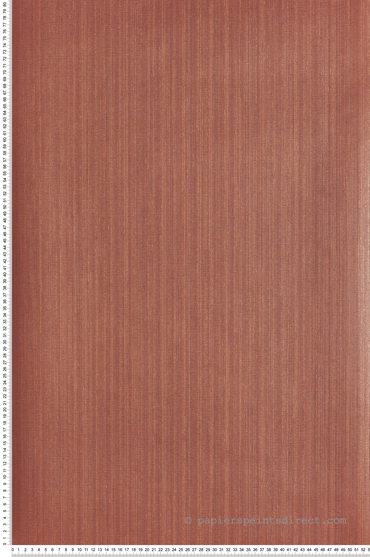 Papier peint Faux Uni Tissage Naxos brique métallisé - Romance de Masureel | Réf. MAS-WIL407