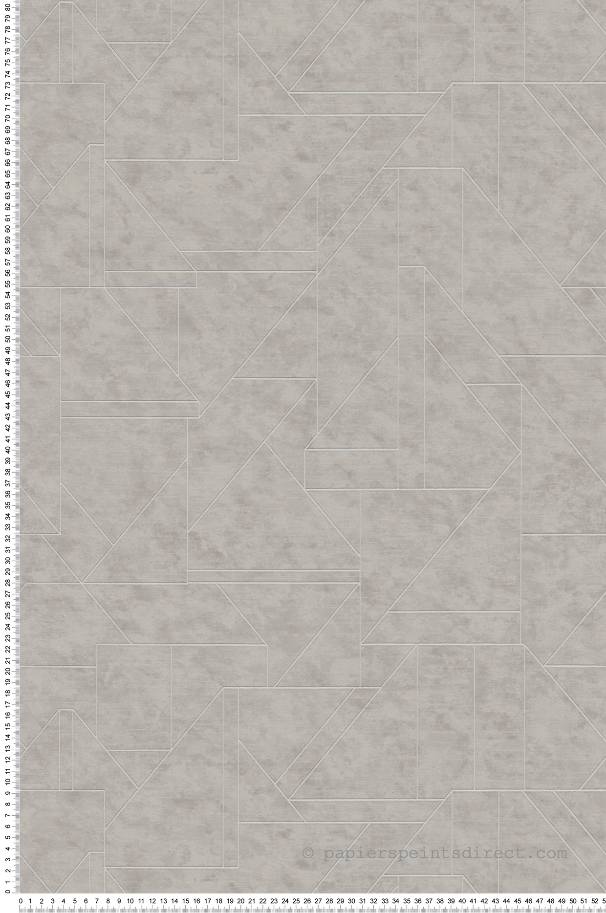 Papier peint Géométrique David gris argenté - Metropolitan Stories 3 d'A.S. Création | Réf. AS-391183