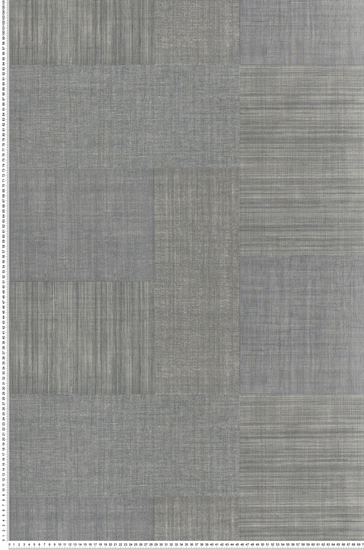 Papier peint Faux uni Rectangle Tissé Mestizo gris bleuté - Casa Azul de Casamance | Réf. CAS-76321528