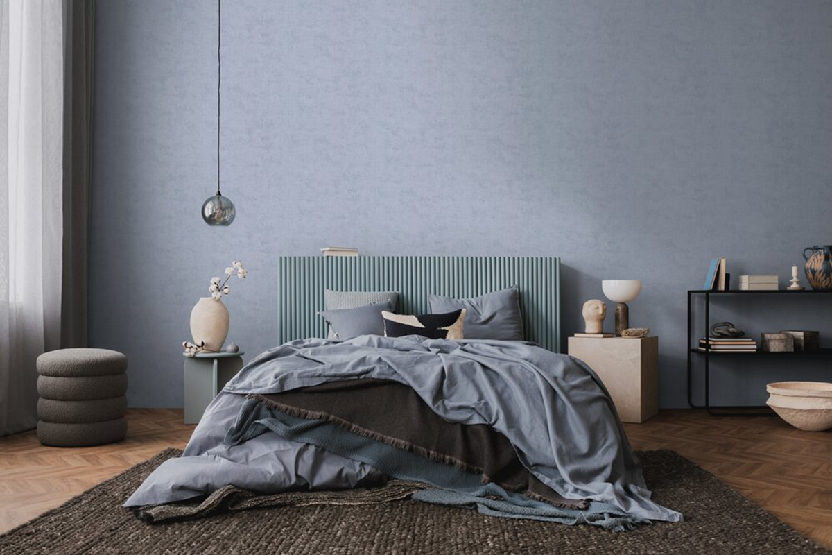 Papier peint Uni Feeling bleu ciel - Nordic Feeling d'A.S. Création | Réf. AS-791531
