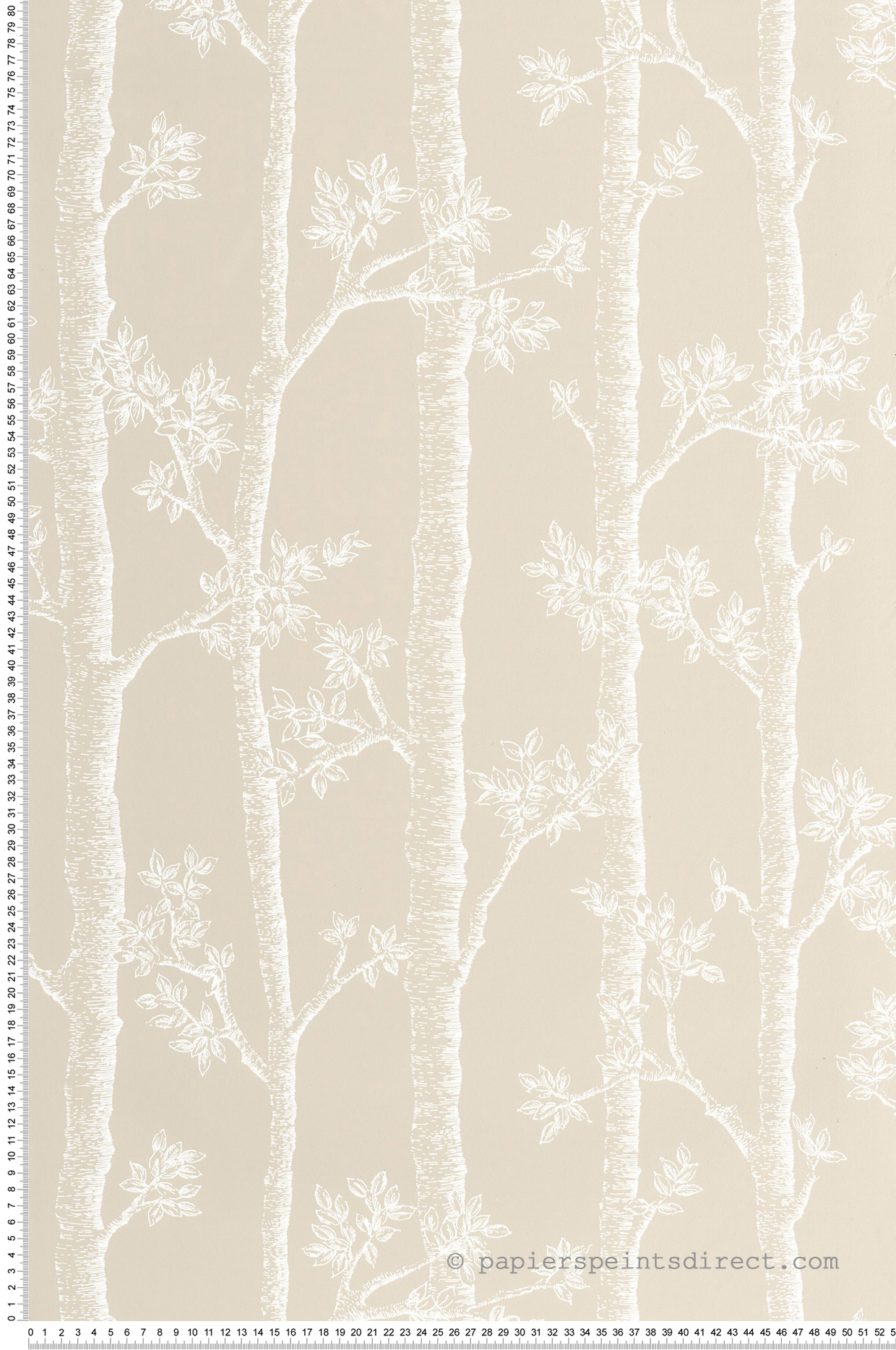 Papier peint Arbre Tronc Automne beige - Balade de Casélio | Réf. BLD106121109