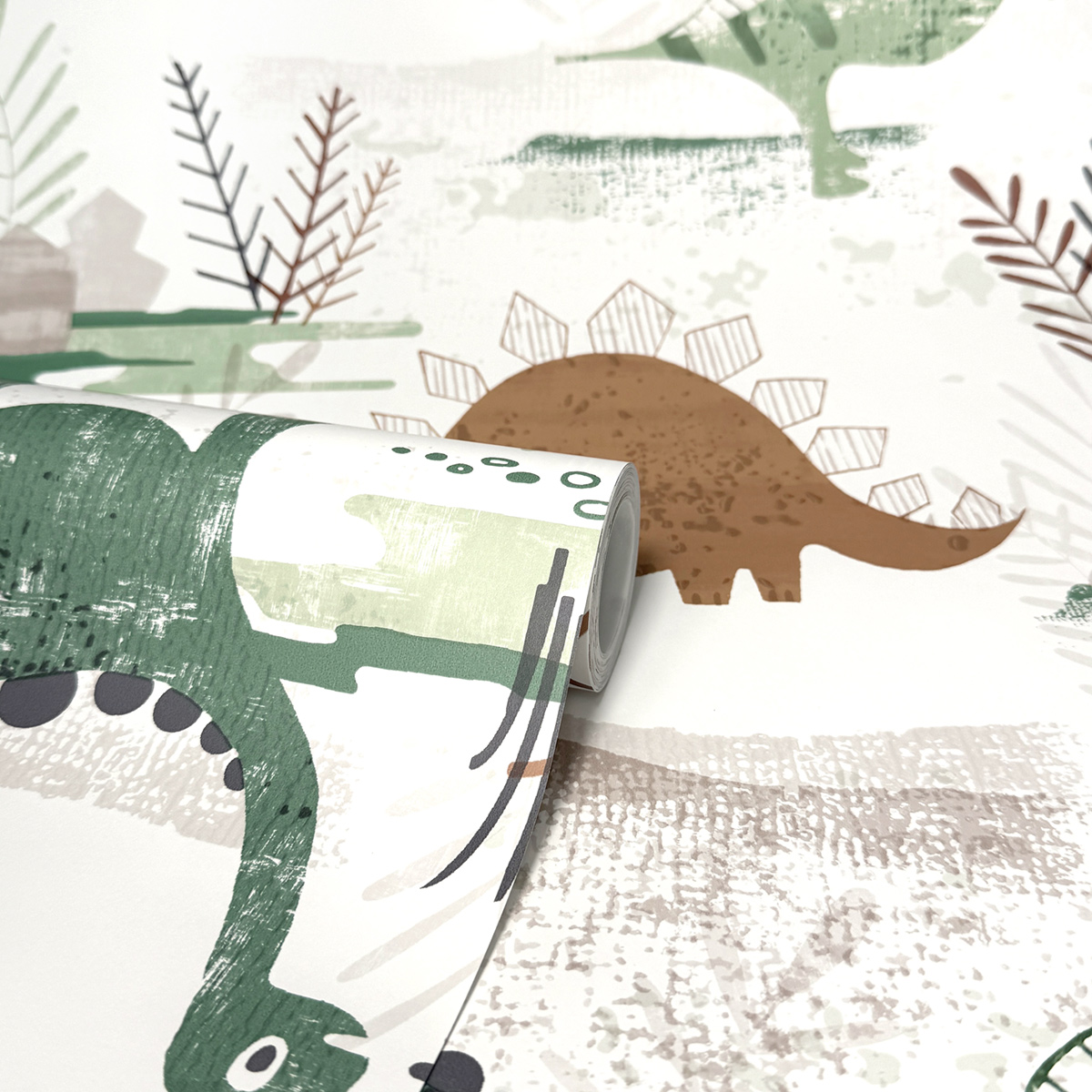 Papier peint Dinosaure Enfant vert - Imagine de Lutèce ROLL | Réf. LTC-DL27544