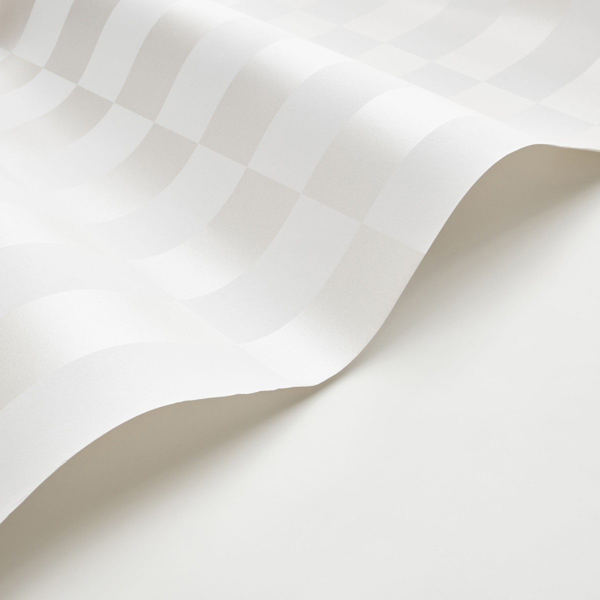 Papier peint Damier Rectangle Diner argenté blanc - Milano Sixties de Casadéco AMB2| Réf. MISI89340111