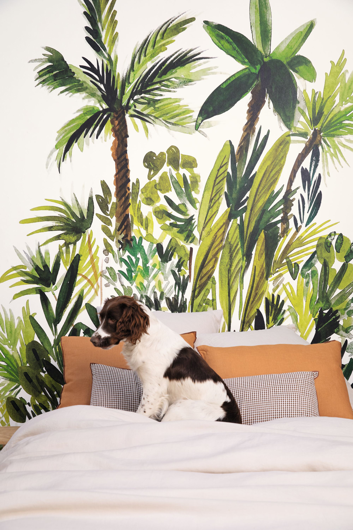 Papier peint panoramique Jungle Fidji vert M 200x280 - Green & Co de Casélio AMB2 | Réf. GCO104007003