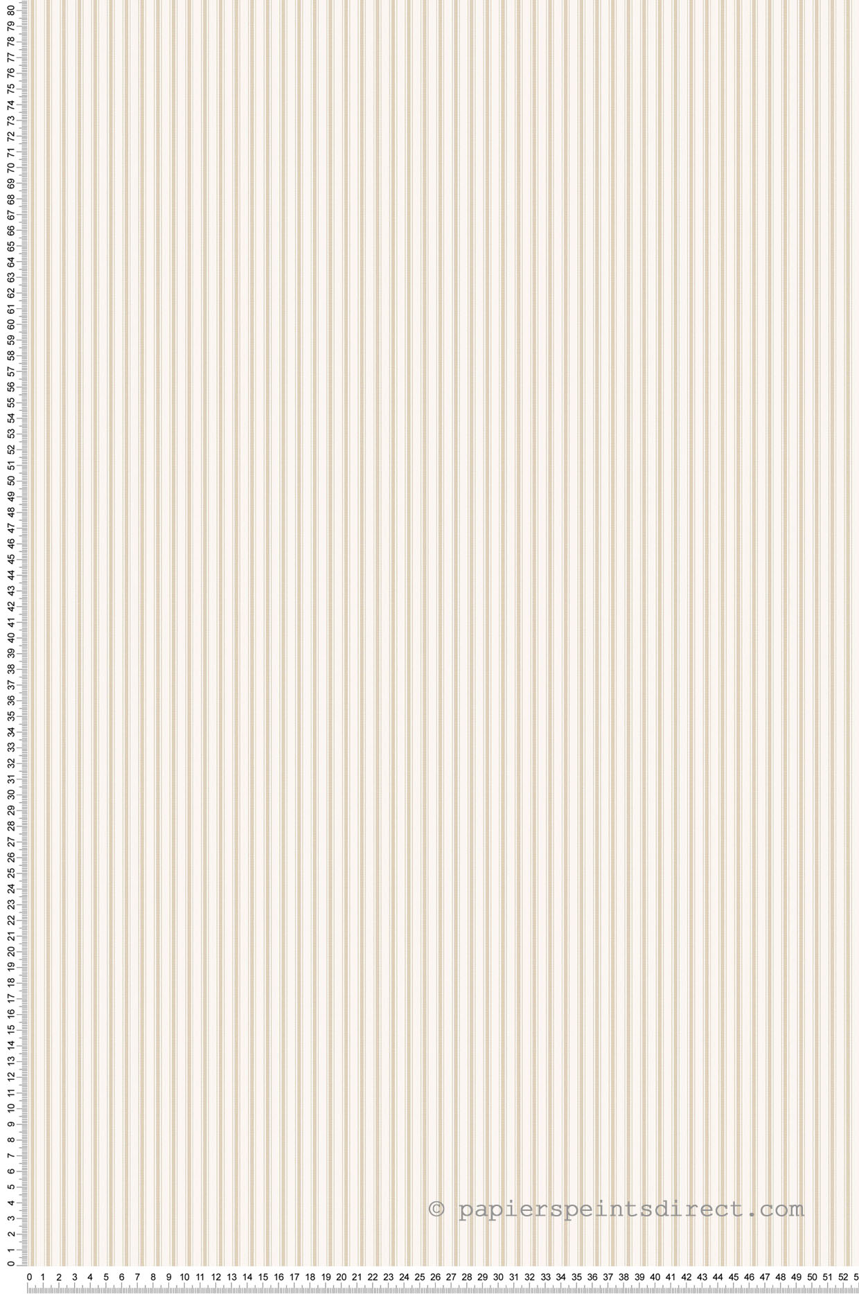 Papier peint Rayures triple beige - Miniatures de Lutèce | Réf. LTC-G67926