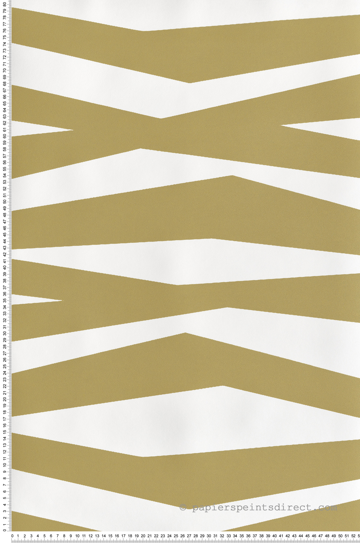 Papier peint Rayures Zebra vert olive - Color Game de Casadéco | Réf. GAME200637414