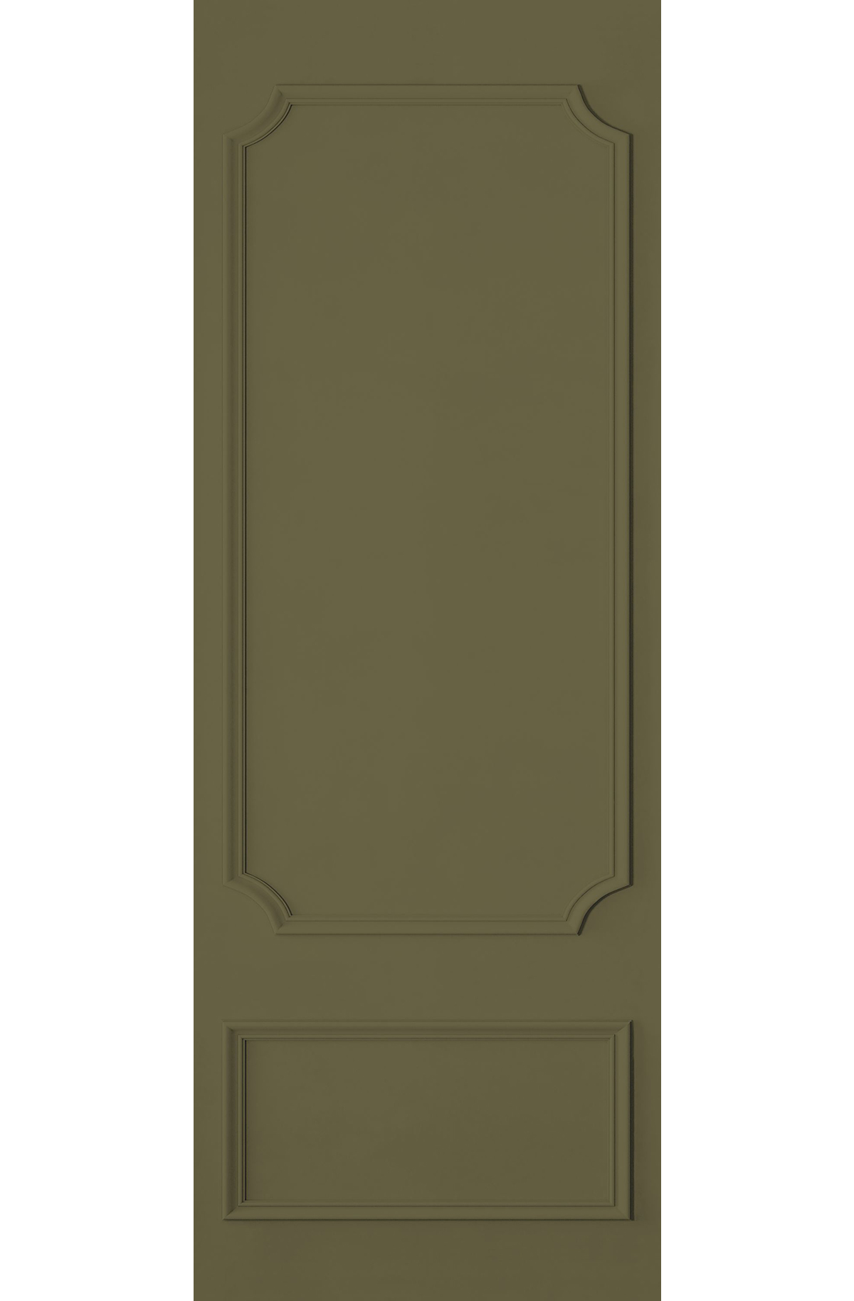 Papier peint panoramique Moulure le Boudoir kaki 90X250 - Moulures & Co de Casadéco | Réf. MOCO201397322