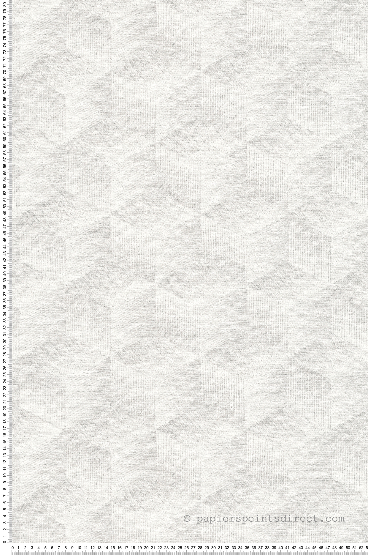 Papier peint Cubes 3D gris perle - Natural Living d'A.S. Création | Réf. AS-385062