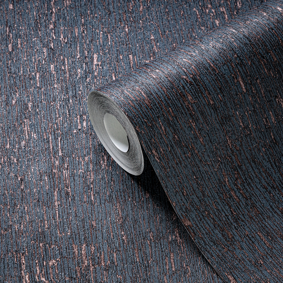 Papier peint Écorce Bois nuit cuivré - Smart Surfaces d'A.S. Création AMB4| Réf. AS-395622