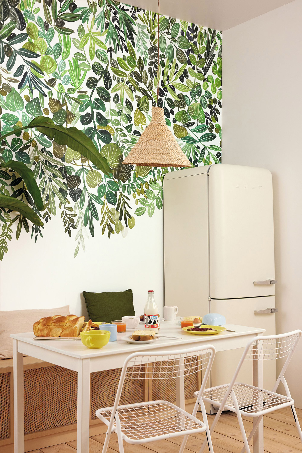 Papier peint panoramique Feuillage Jungle Luxurius vert M 200X280 - Green Life 2 de Casélio | Réf. GNL2105410403