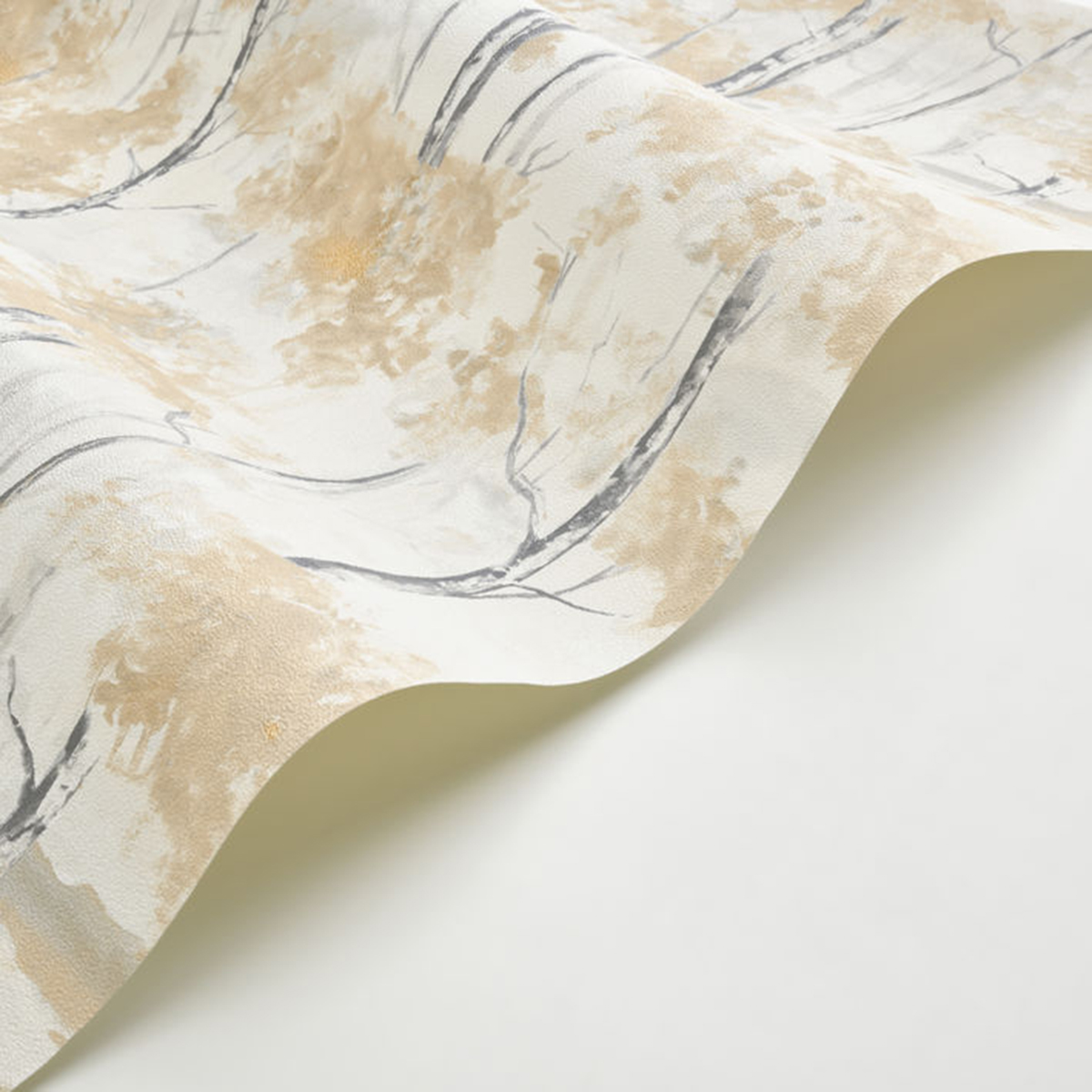 Papier peint Forêt Skandinavia beige sable - Riverside 4 de Casadéco AMBV | Réf. RIVI89541254