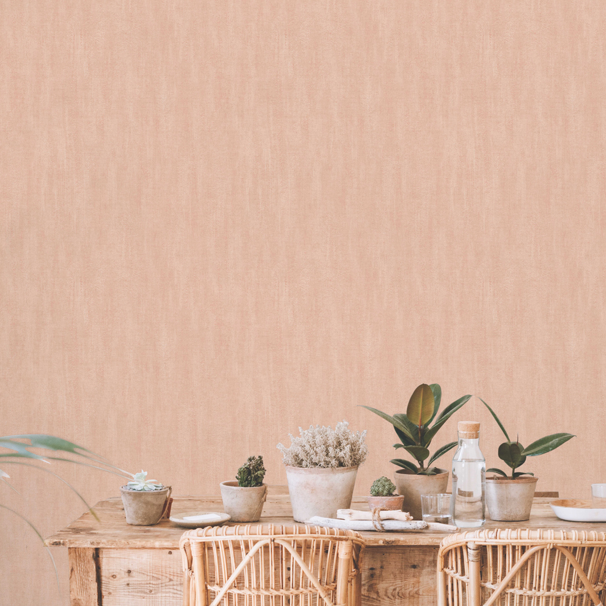 Papier peint Faux Uni Ecorce terracotta - Poésie de Lutèce | Réf. LTC-51254110