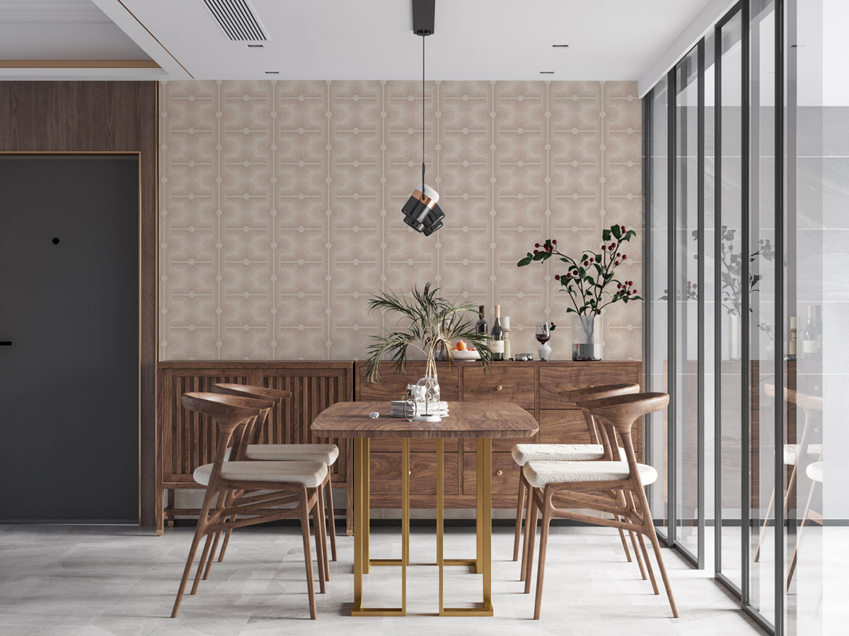 Papier peint Années 70 Graphique grège - Retro Chic d'A.S. Création | Réf. AS-395335