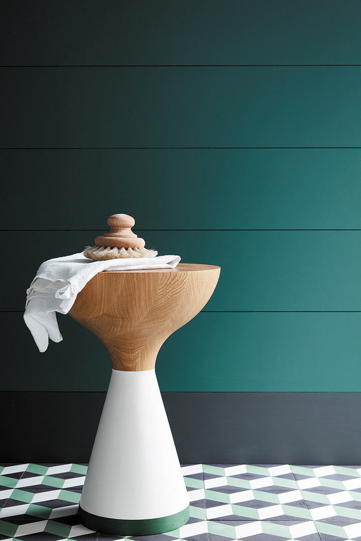 Ambiance peinture Little Greene Three Farm Green 2