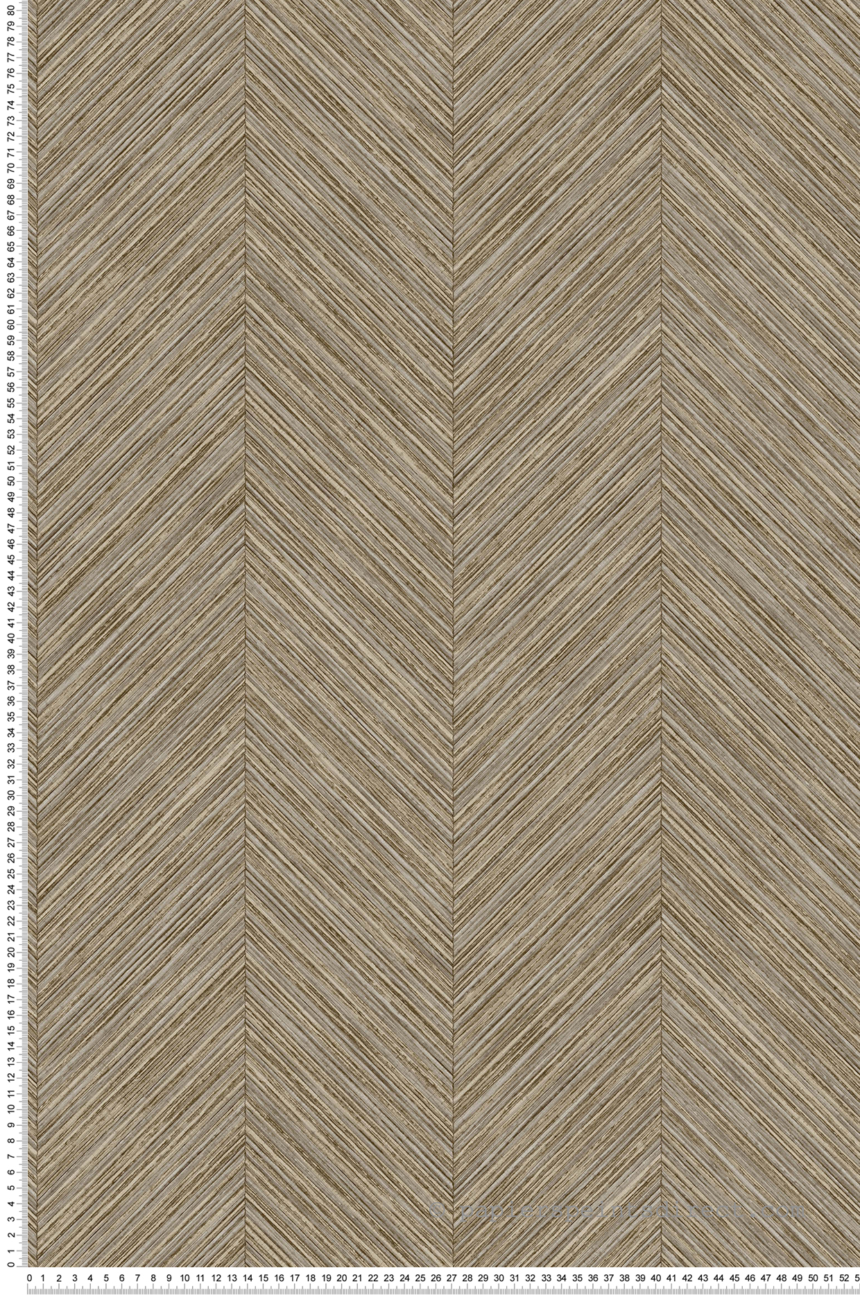 Papier peint Chevron Bambou brun - Fidji de Lutèce | Réf. LTC-8507-2